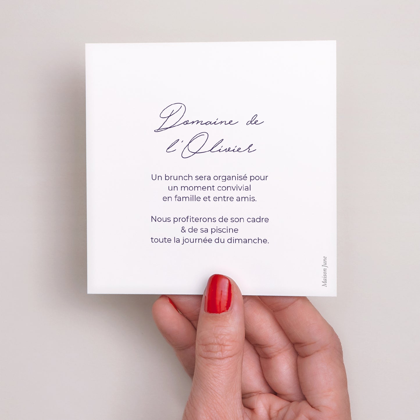 Invitations Mariage Carré Fleurs pop III photo N° 3