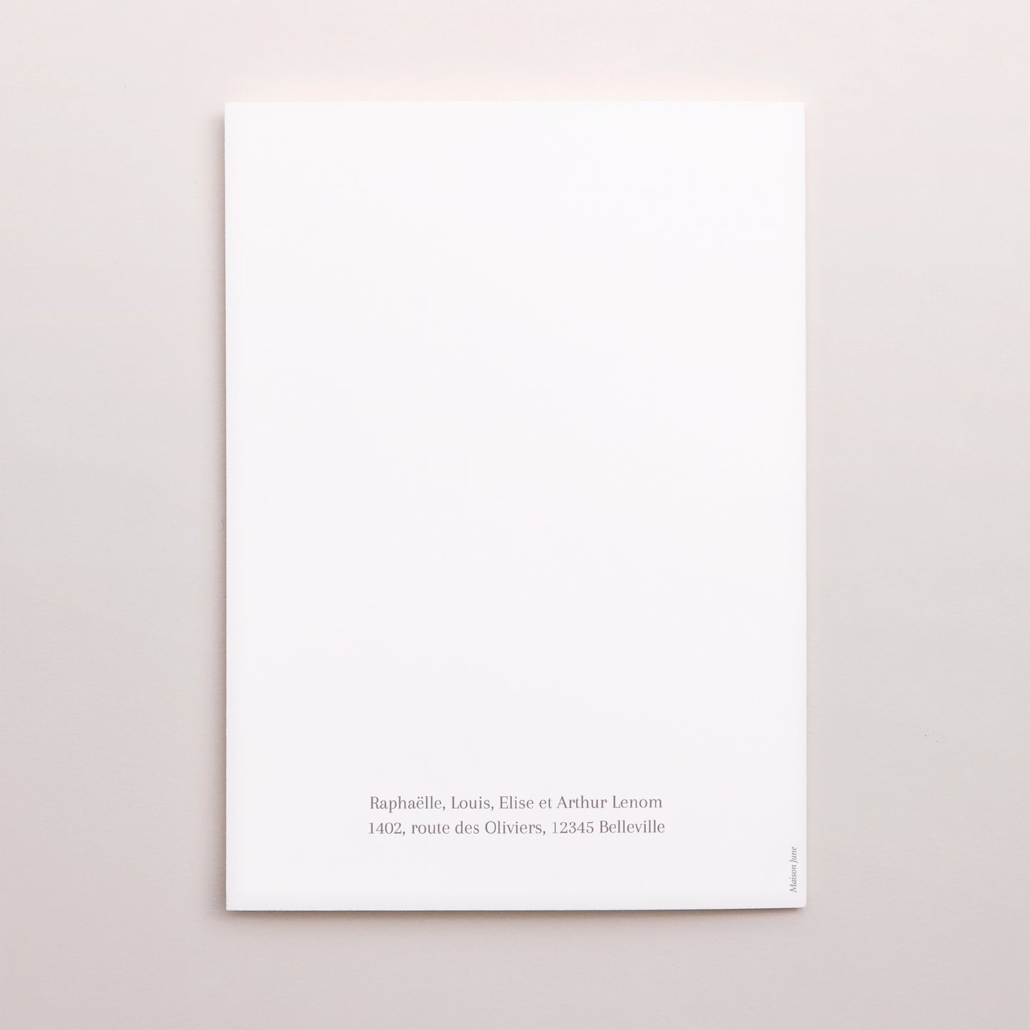 Remerciements Mariage Portrait double volet Maman et Papa se marient photo N° 3