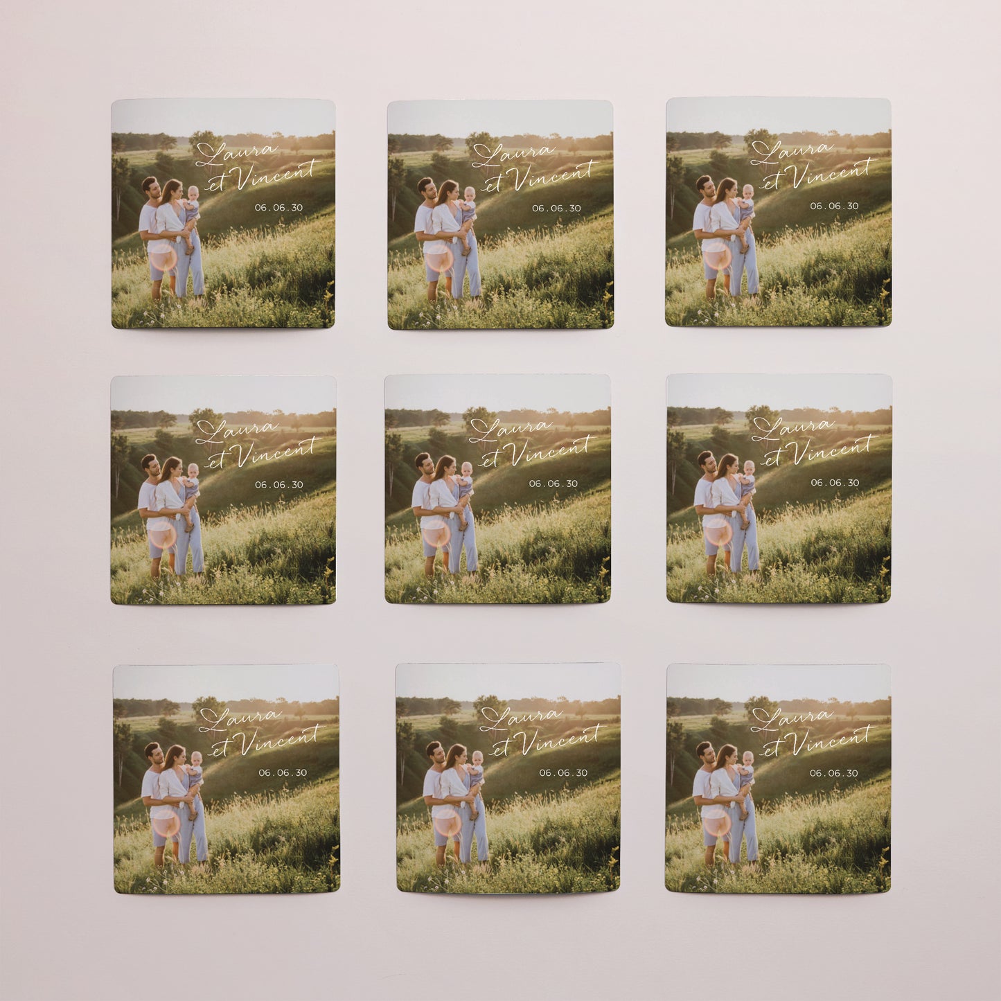 Save the date Mariage Lot de 9, magnétique Maman et Papa se marient II photo N° 3