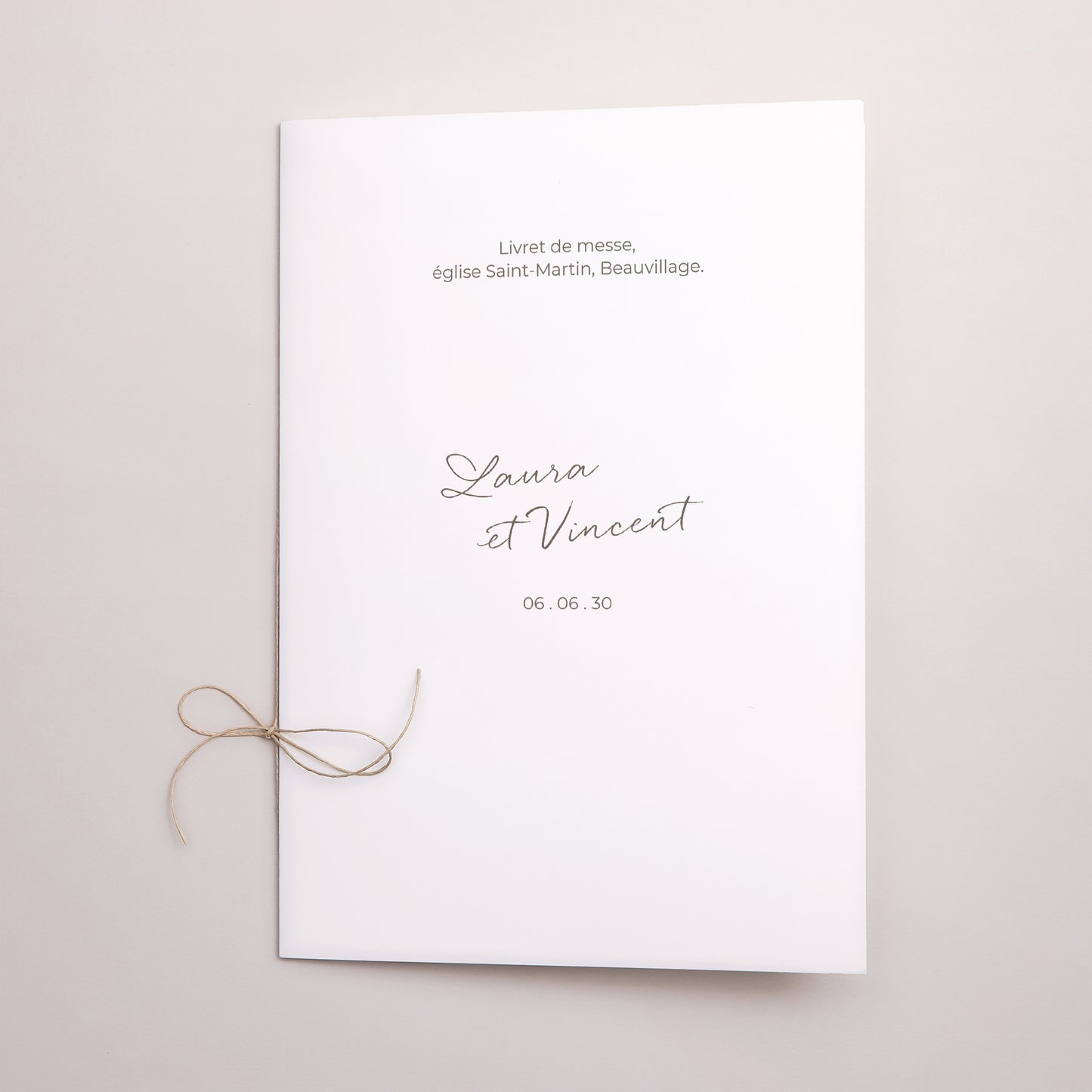 Livret de messe Mariage Double volet Maman et Papa se marient II photo N° 1