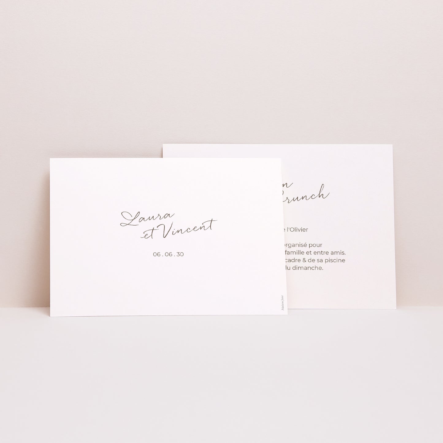 Invitations Mariage Paysage Maman et Papa se marient II photo N° 2