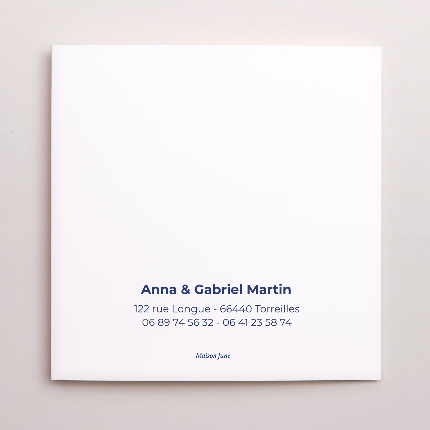 Remerciements Mariage Triptyque asymétrique Pink & Blue photo N° 3