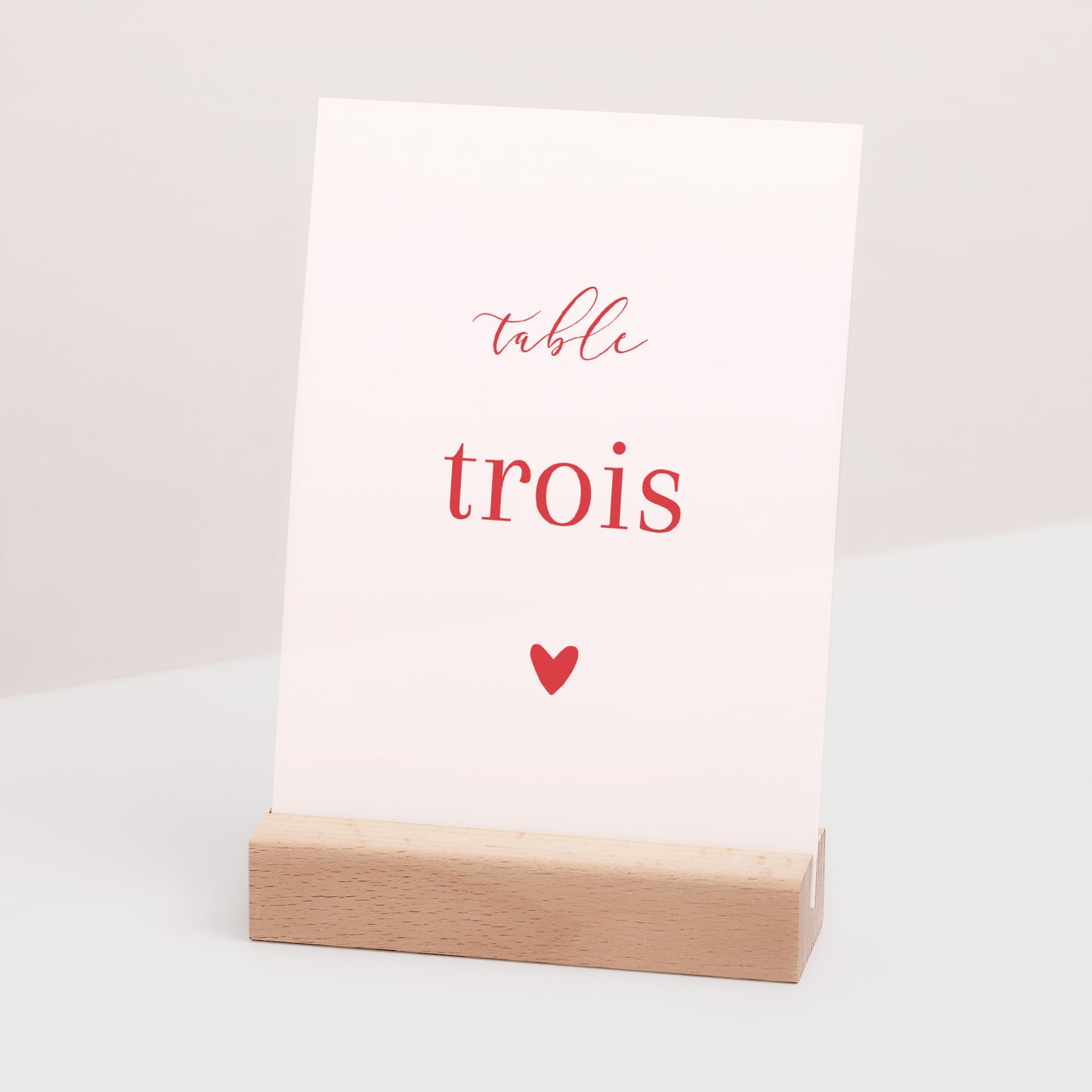 Marque table Mariage Rectangle Coeur sur toi photo N° 3