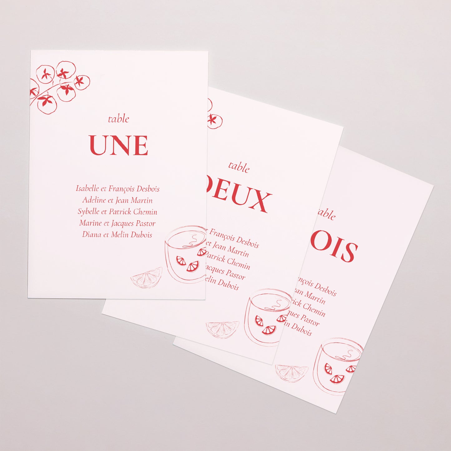 Marque table Mariage Rectangle Be our guest ! photo N° 1