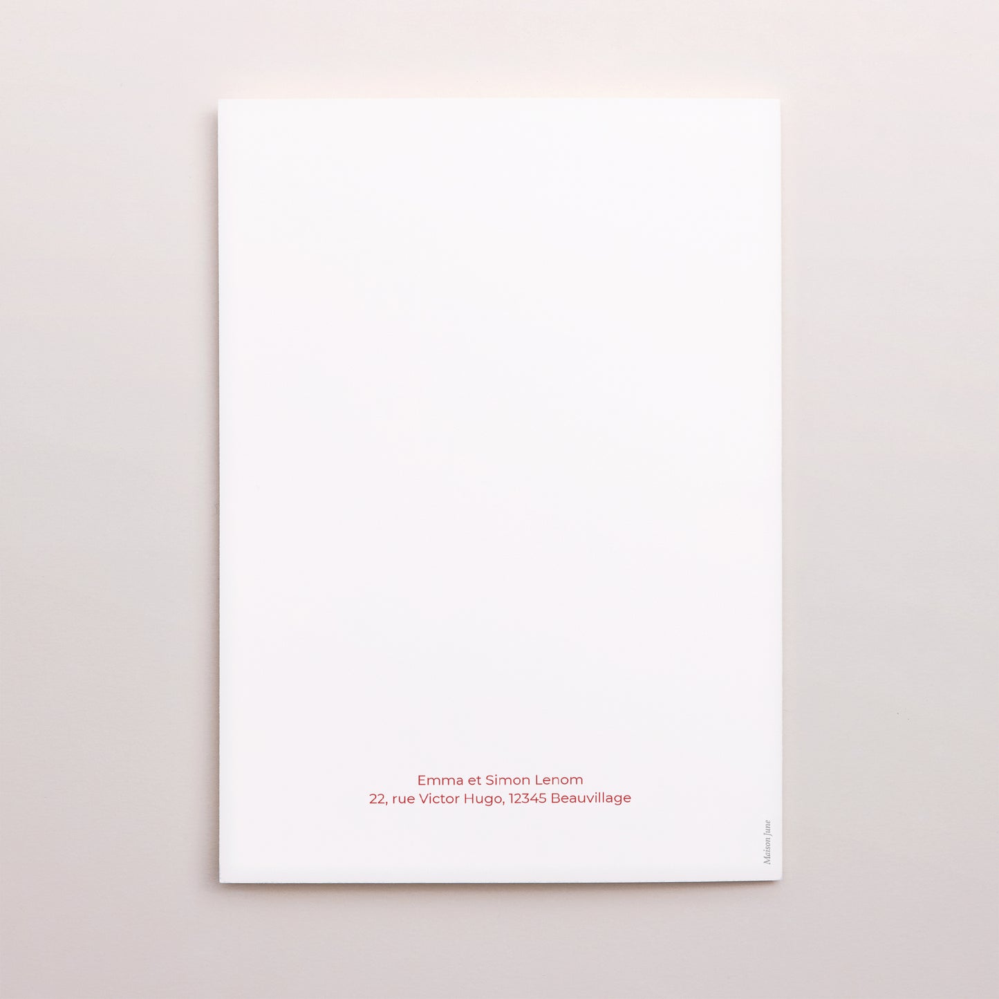 Remerciements Mariage Portrait double volet Fond coeur photo N° 3