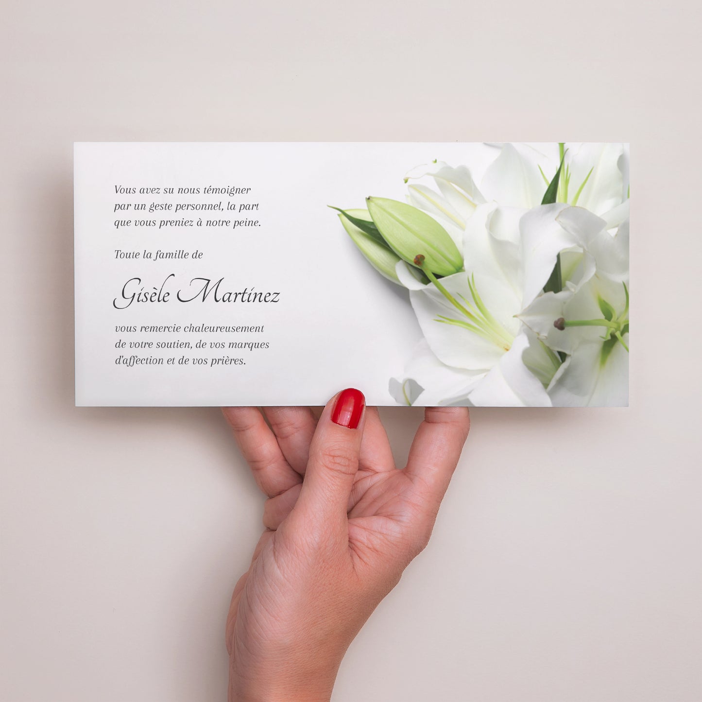 Faire-part Décès Panoramique paysage Dans nos cœurs photo N° 3