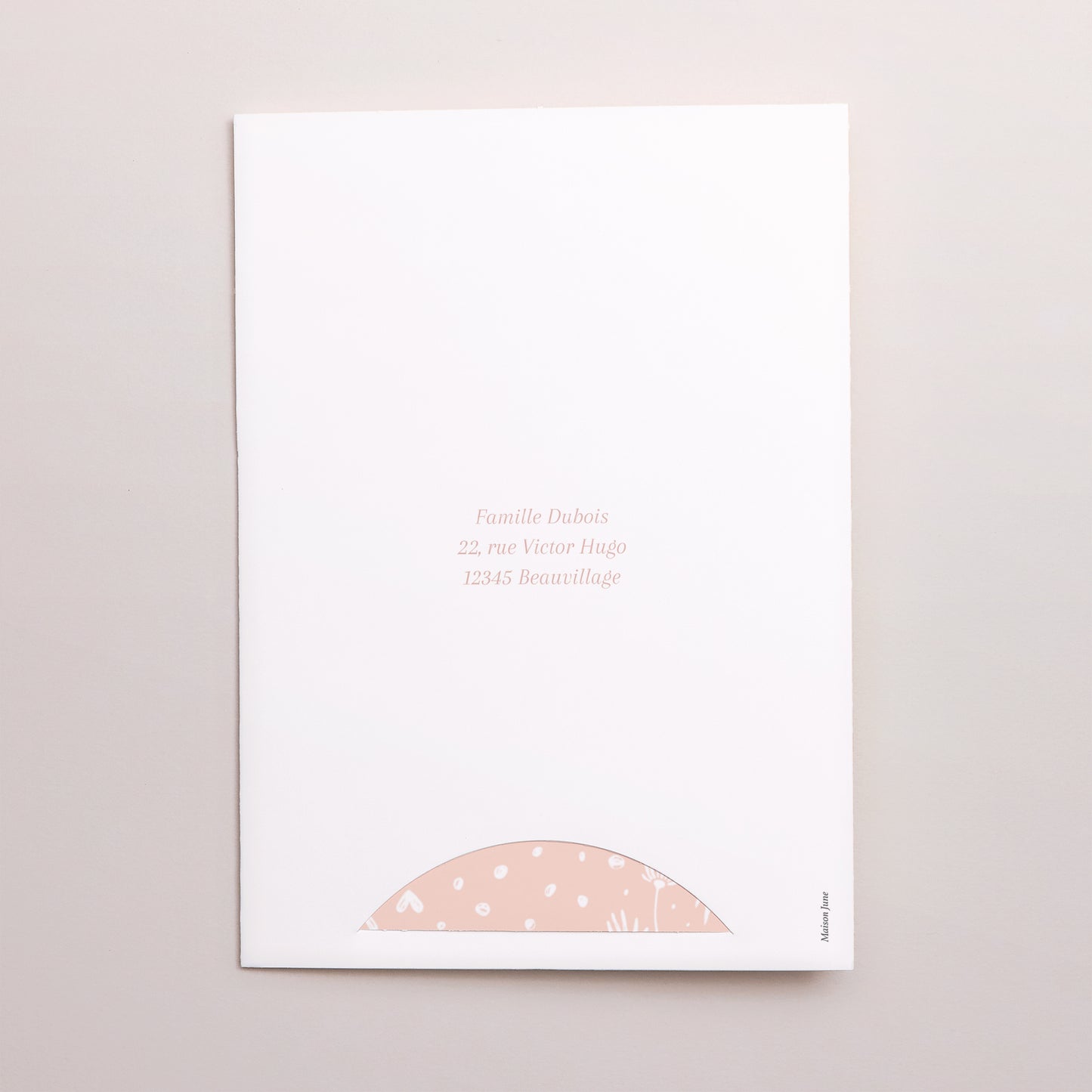 Faire-part Naissance Pochette 2 cartes champs de roses photo N° 5