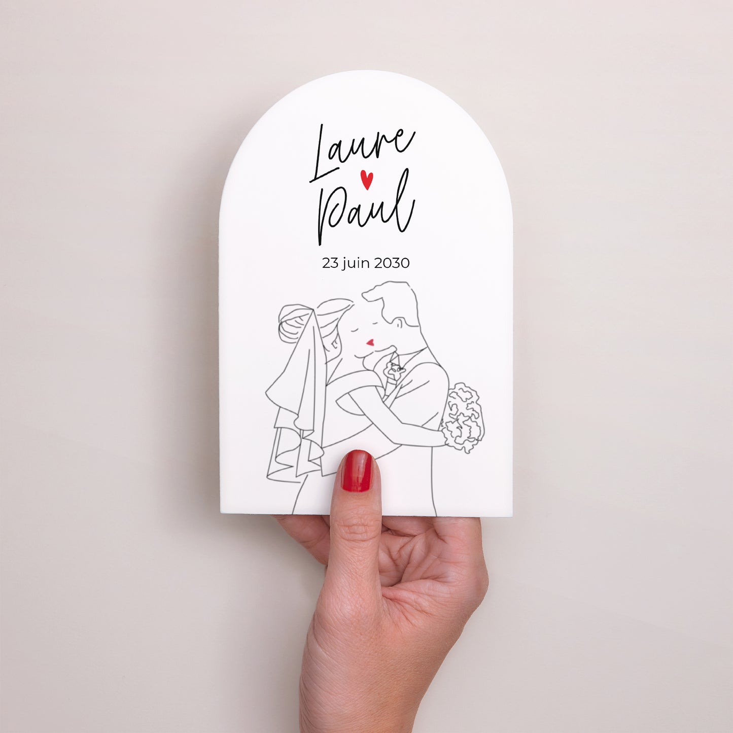 Faire-part Mariage Arche Les heureux mariés photo N° 2