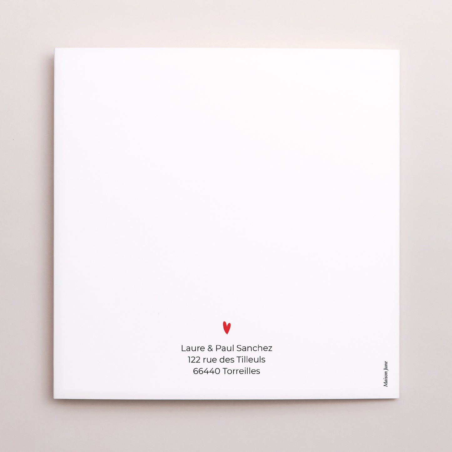 Remerciements Mariage Carré double volet Les heureux mariés photo N° 3