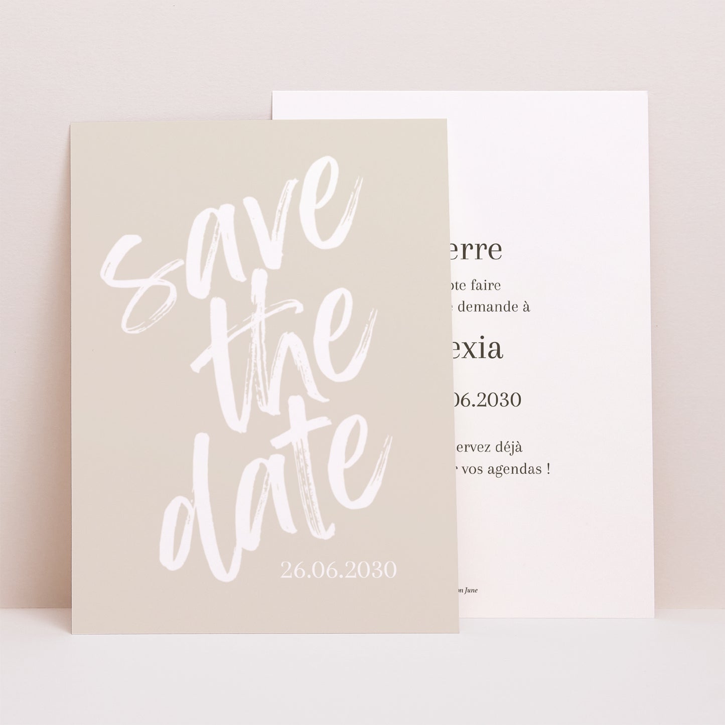 Save the date Mariage Portrait Dis-moi oui photo N° 1