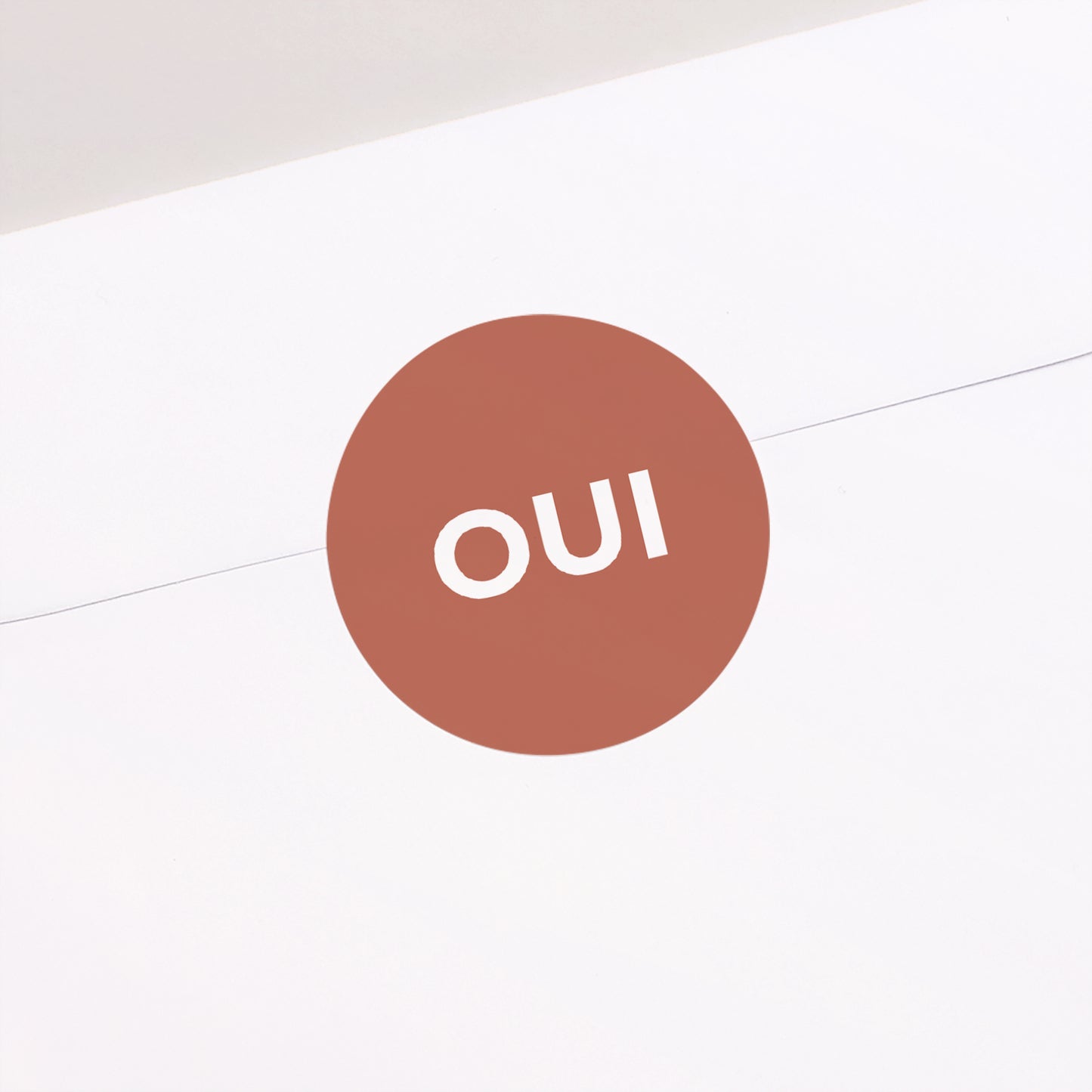 Sticker Mariage Rond Comme un air de Terracotta photo N° 1