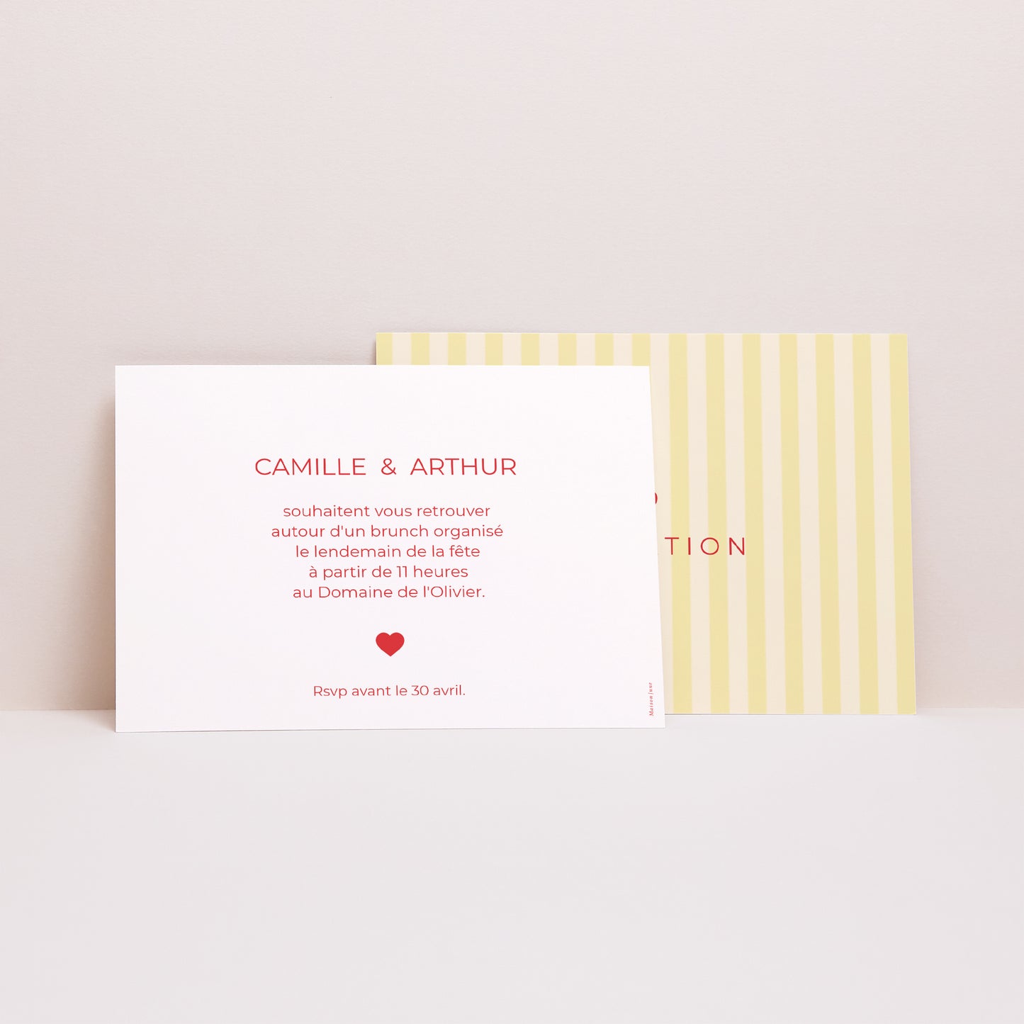Invitations Mariage Paysage Yellow sunshine photo N° 2