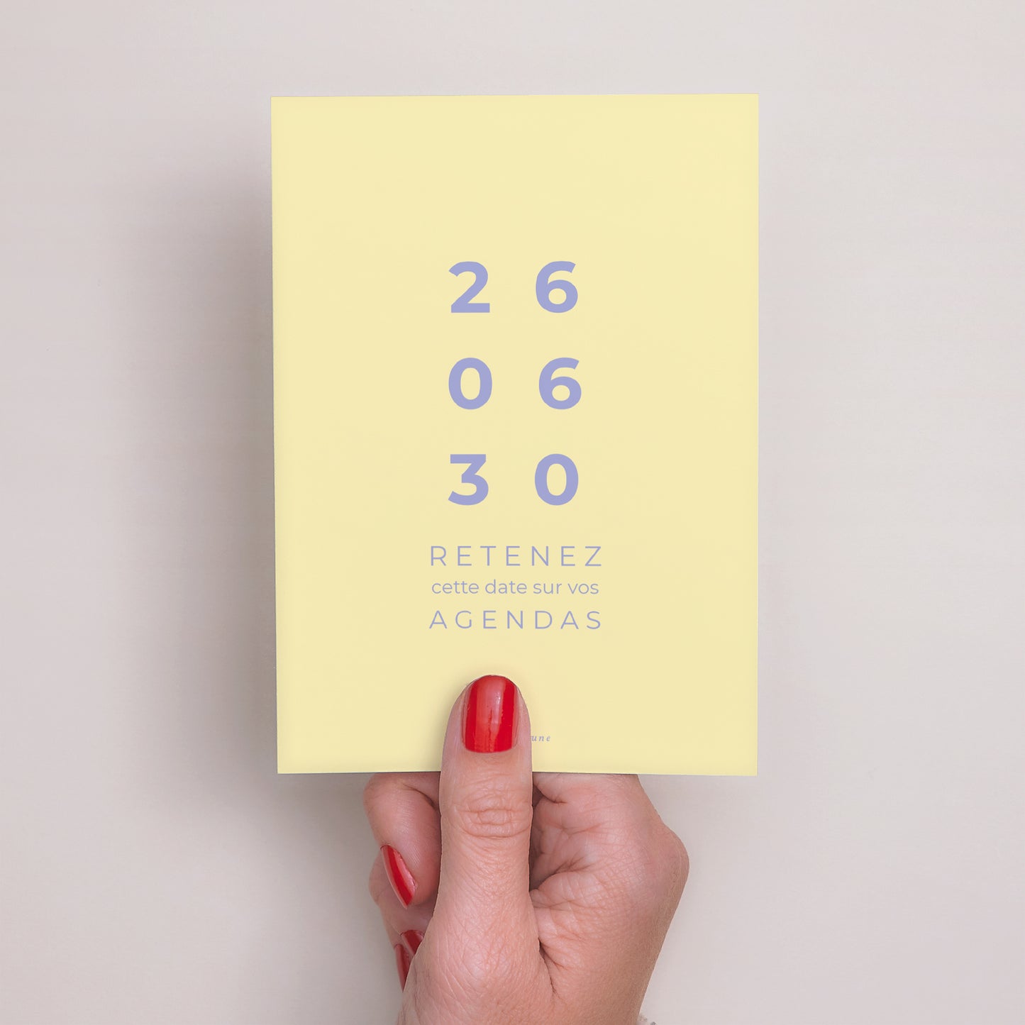 Save the date Mariage Portrait Yellow graphic photo N° 3