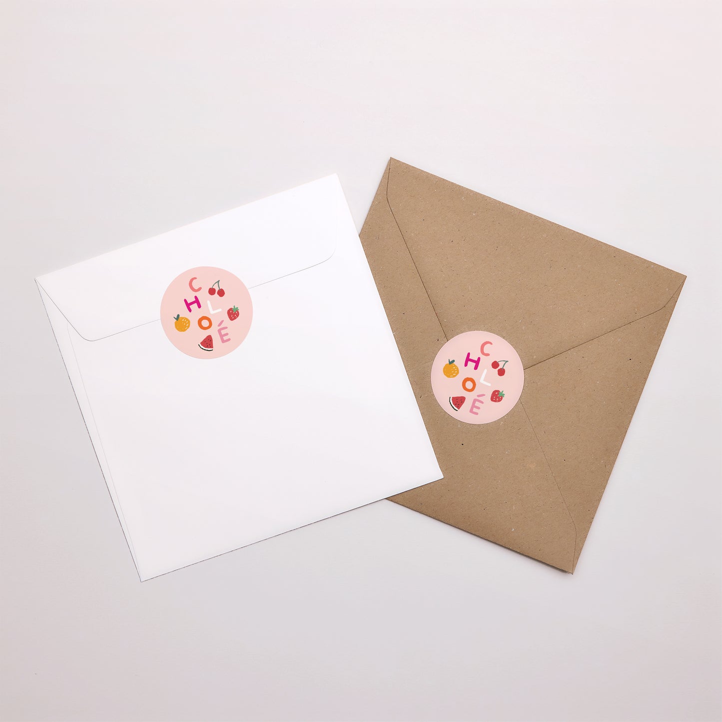 Sticker Naissance Rond Matisse pink photo N° 3