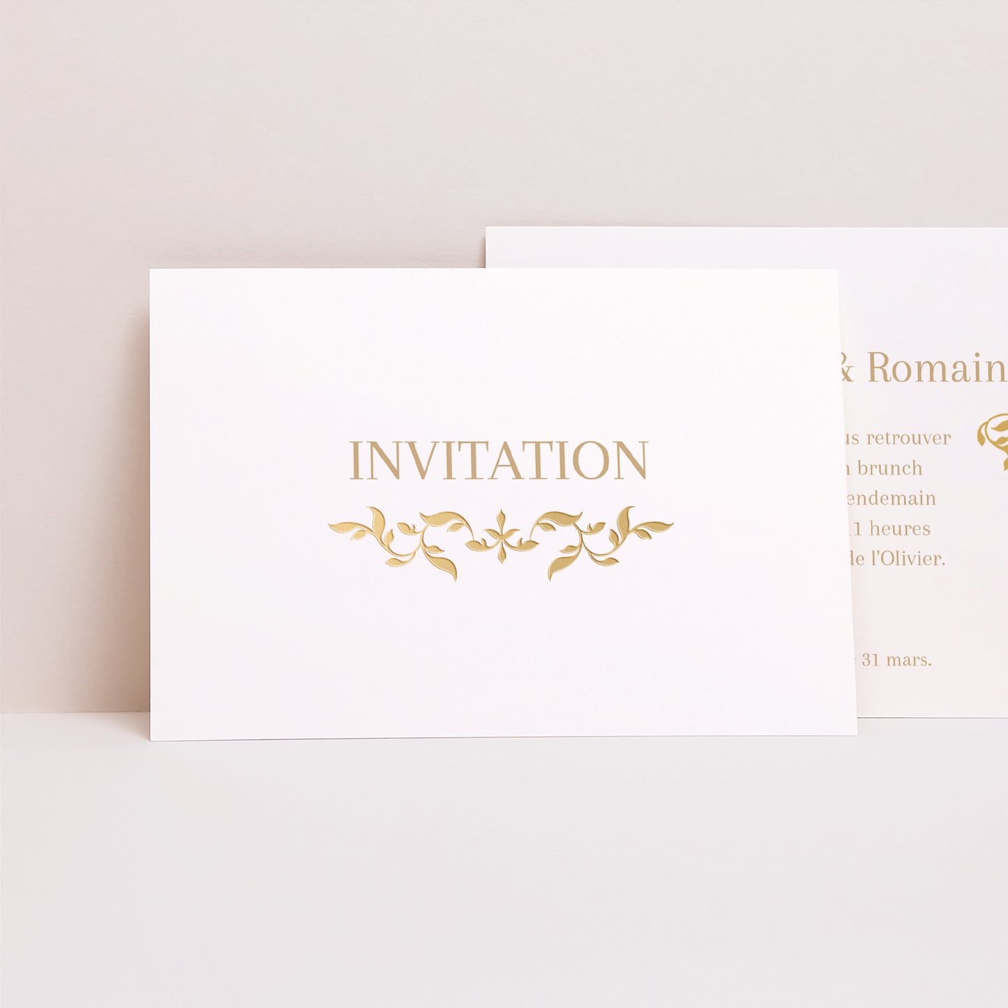 Invitations Mariage Paysage Baroque chic photo N° 1