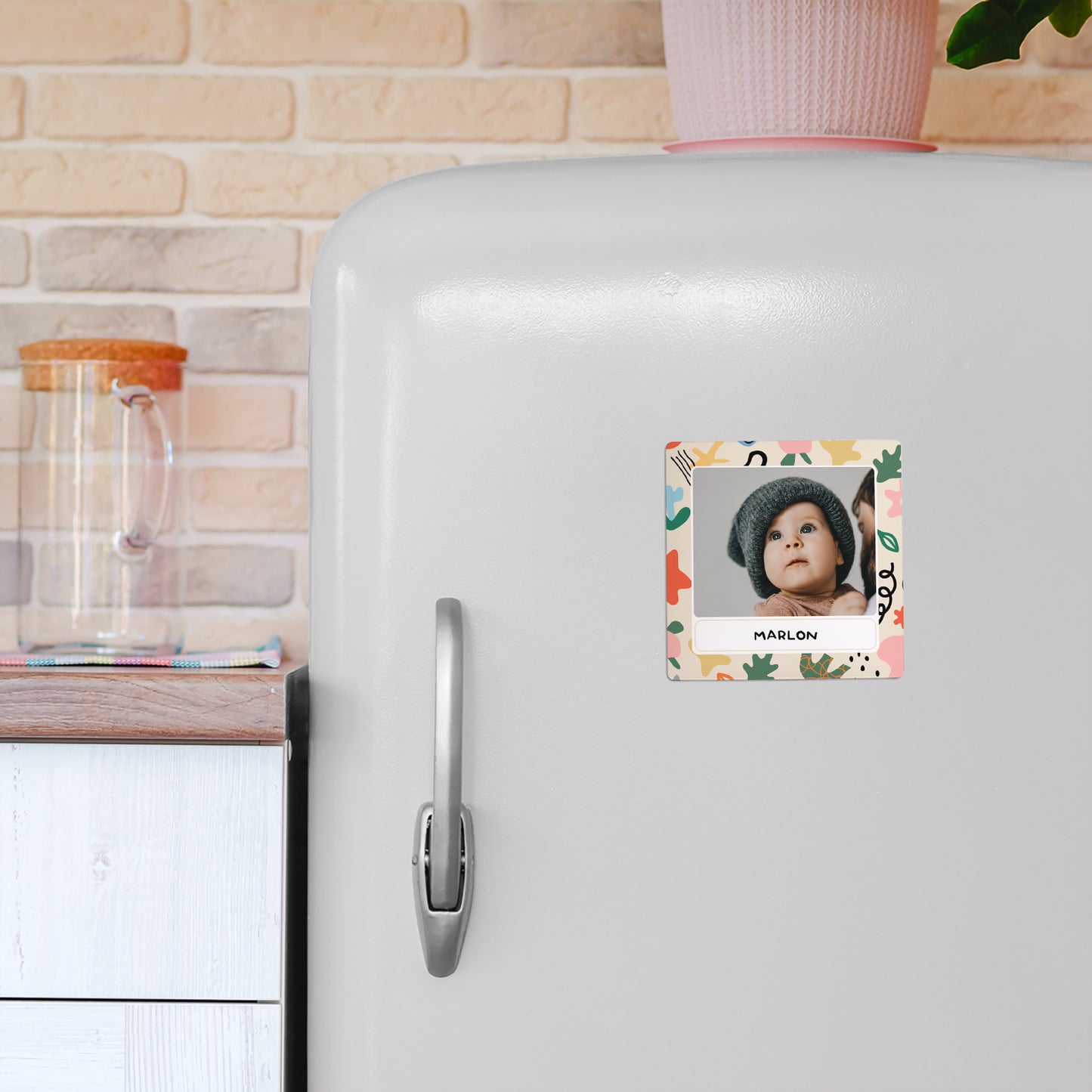 Remerciements Naissance Lot de 9, magnétique Matisse coloré photo N° 4