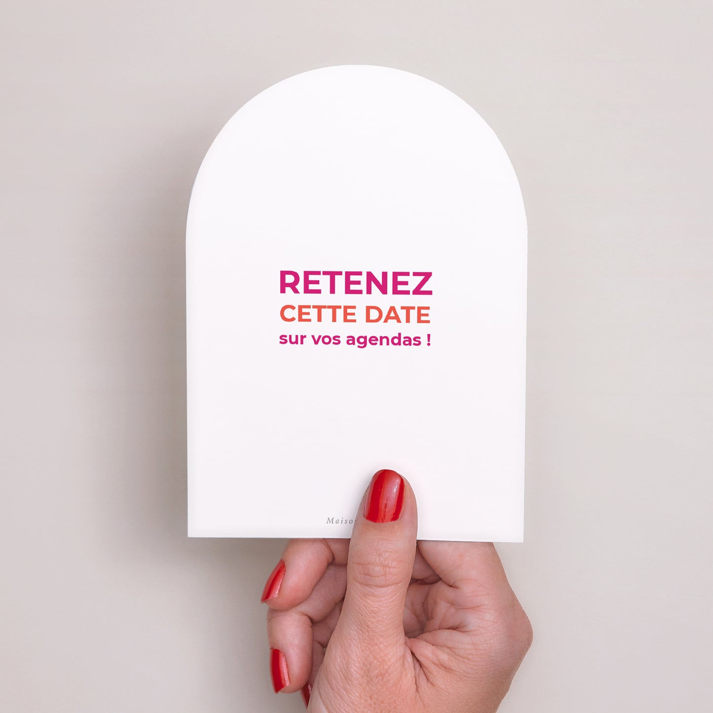 Save the date Mariage Petite arche Groovy photo N° 3