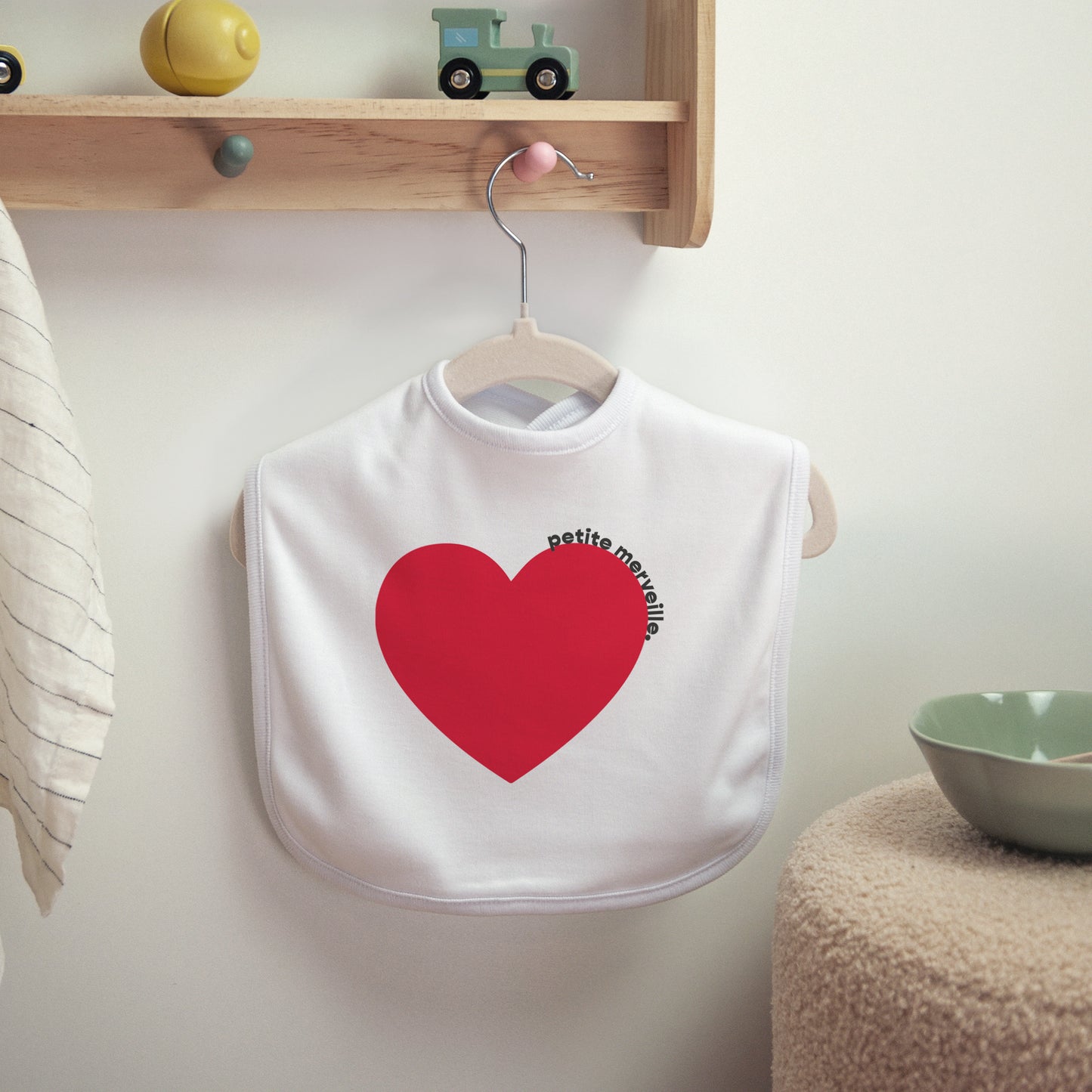 Bavoir Naissance Tissu Petite Merveille photo N° 2