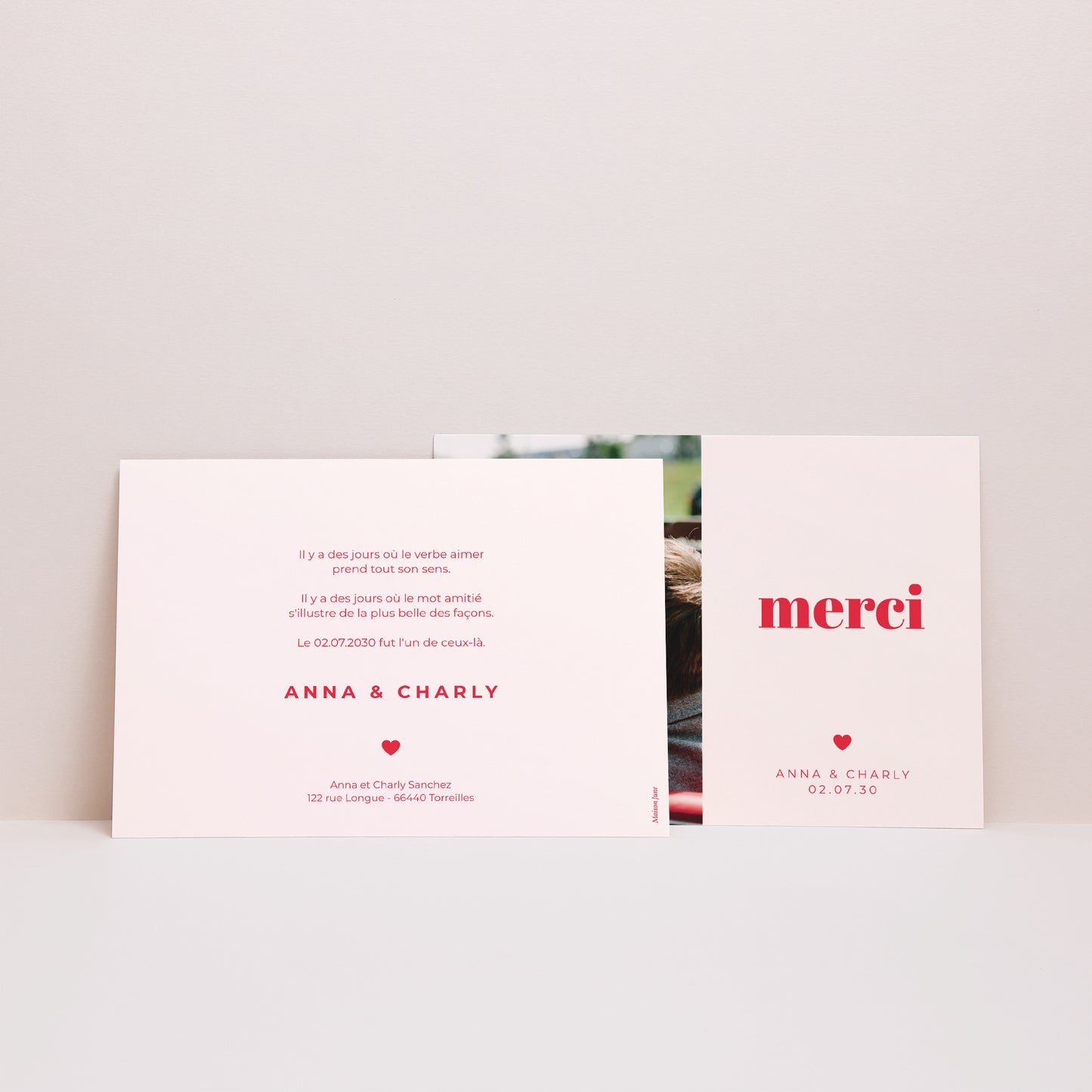 Remerciements Mariage Paysage On se dit oui photo N° 3