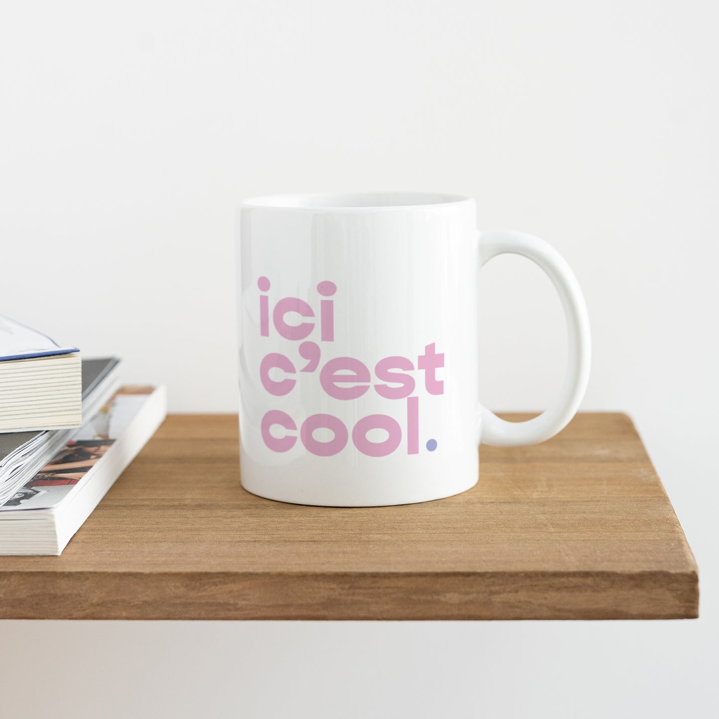 Mug Objets Blanc Ici c'est cool photo N° 4
