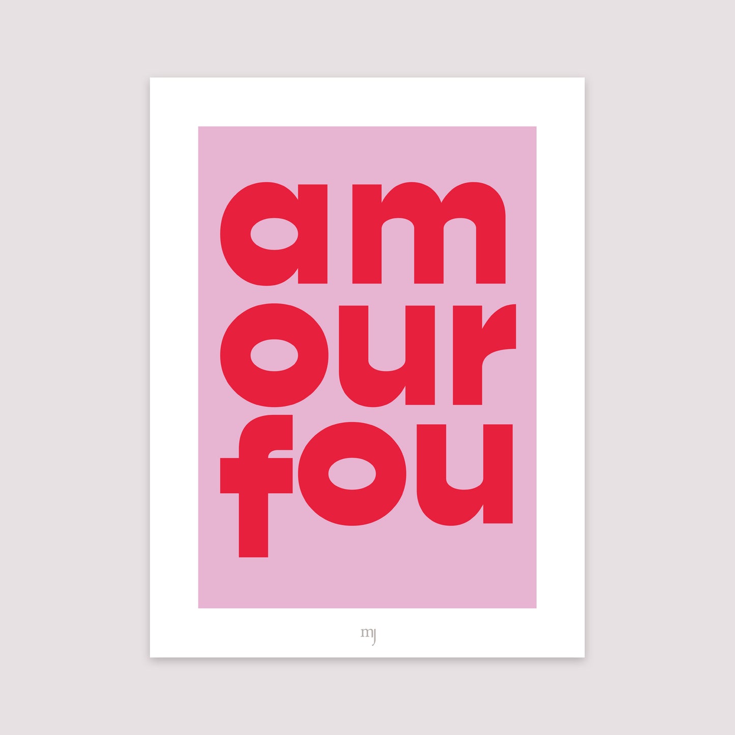 Affiche Portrait 30 x 40 cm Amour fou photo N° 2