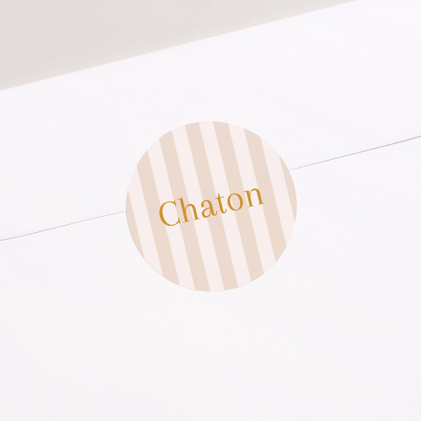 Sticker Naissance Rond Chaton photo N° 1