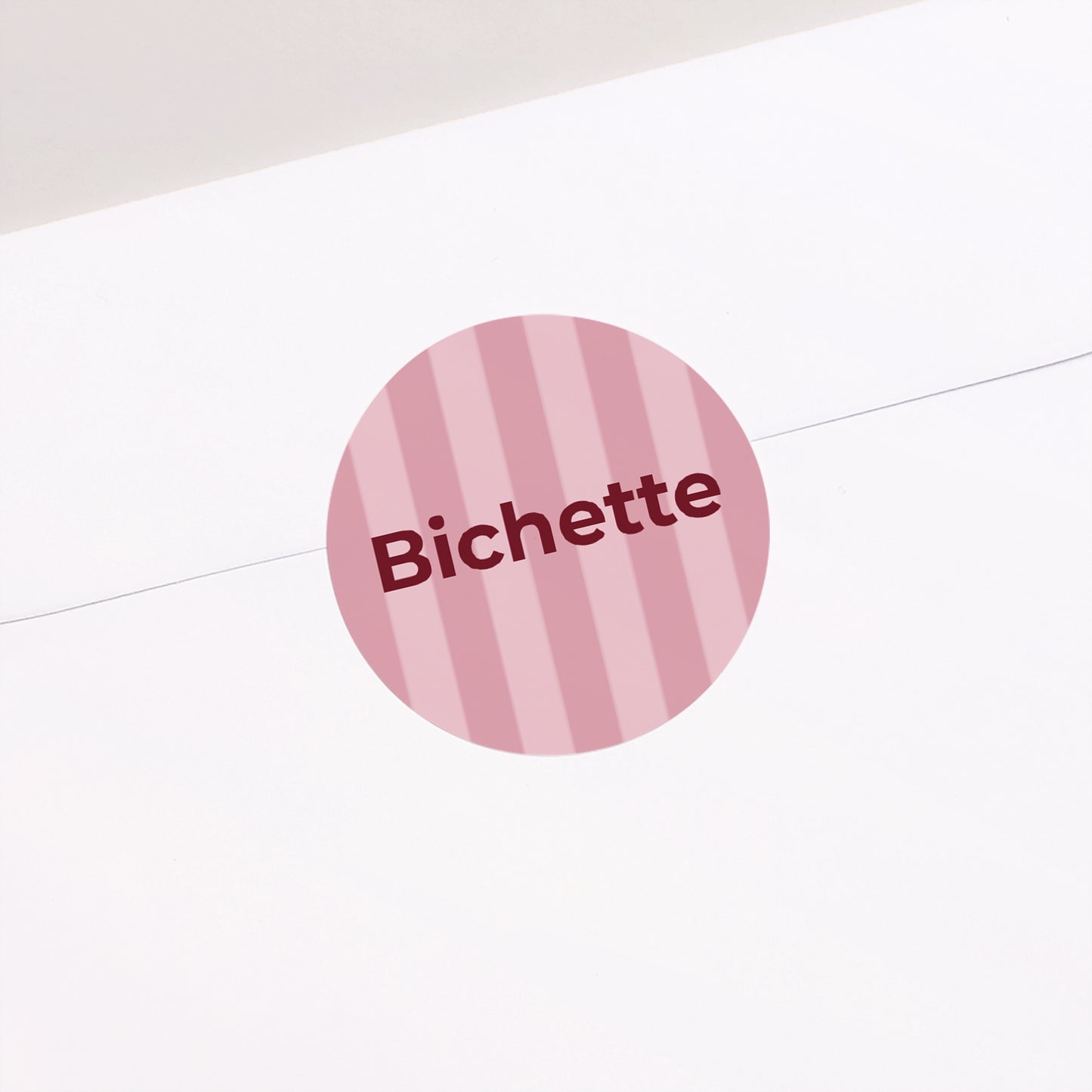 Sticker Naissance Rond Bichette or photo N° 1