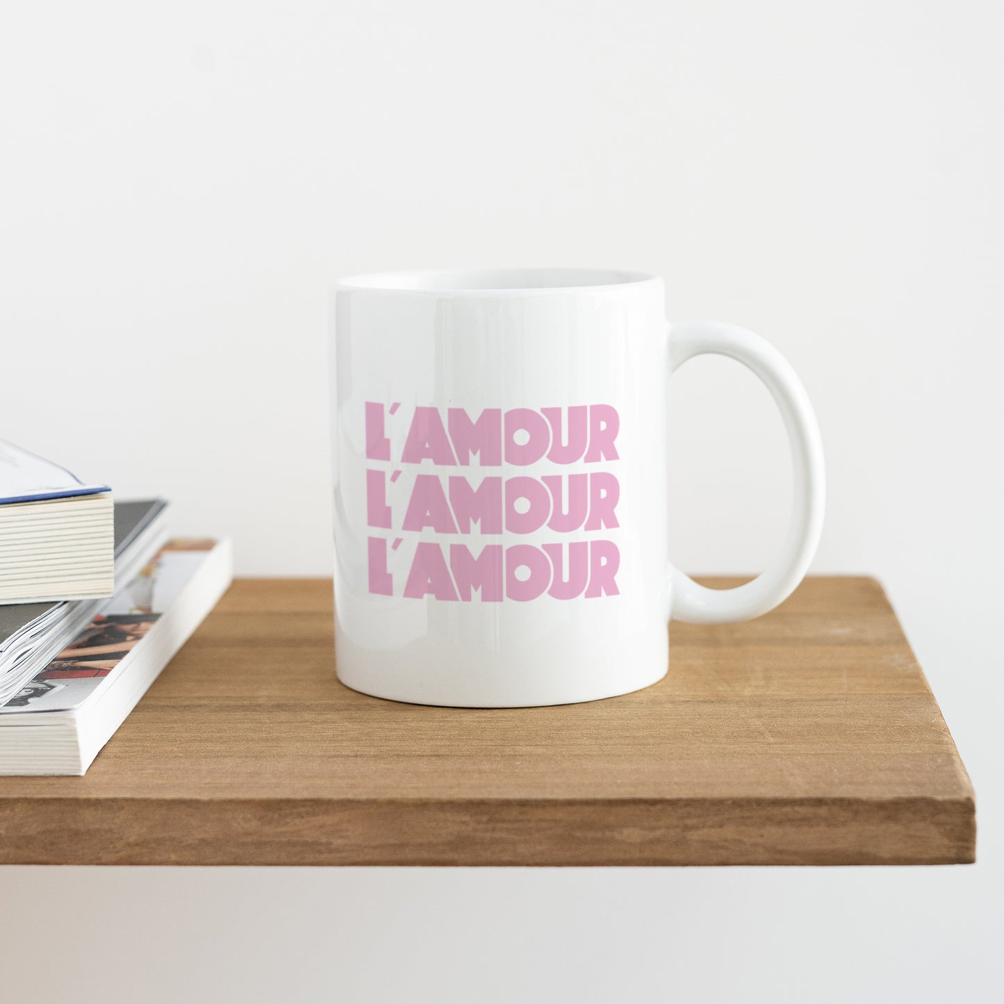 Mug Blanc L'Amour rose photo N° 4