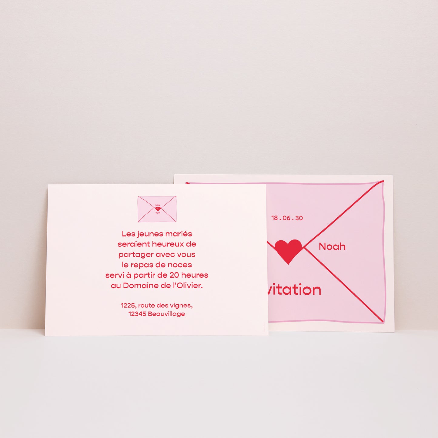 Invitations Mariage Paysage La surprise photo N° 3
