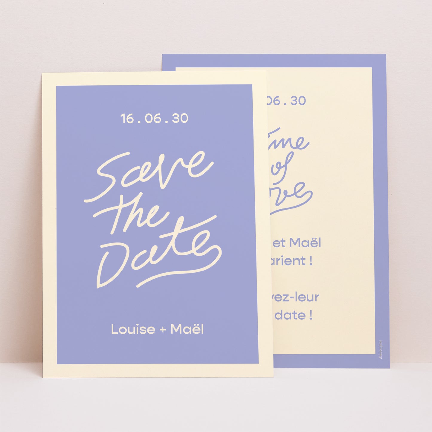 Save the date Mariage Portrait Time of Love photo N° 1