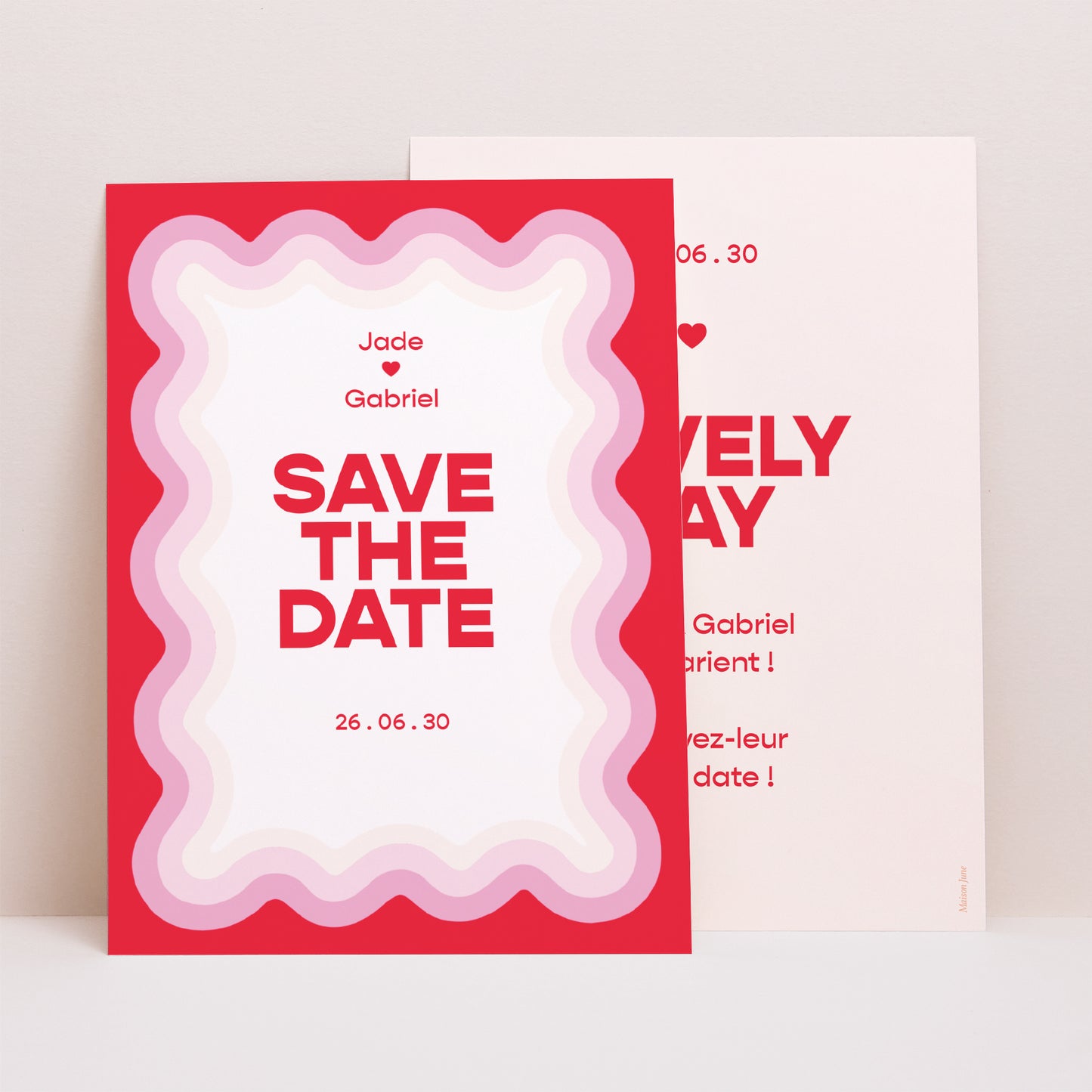 Save the date Mariage Portrait Lovely Day photo N° 1