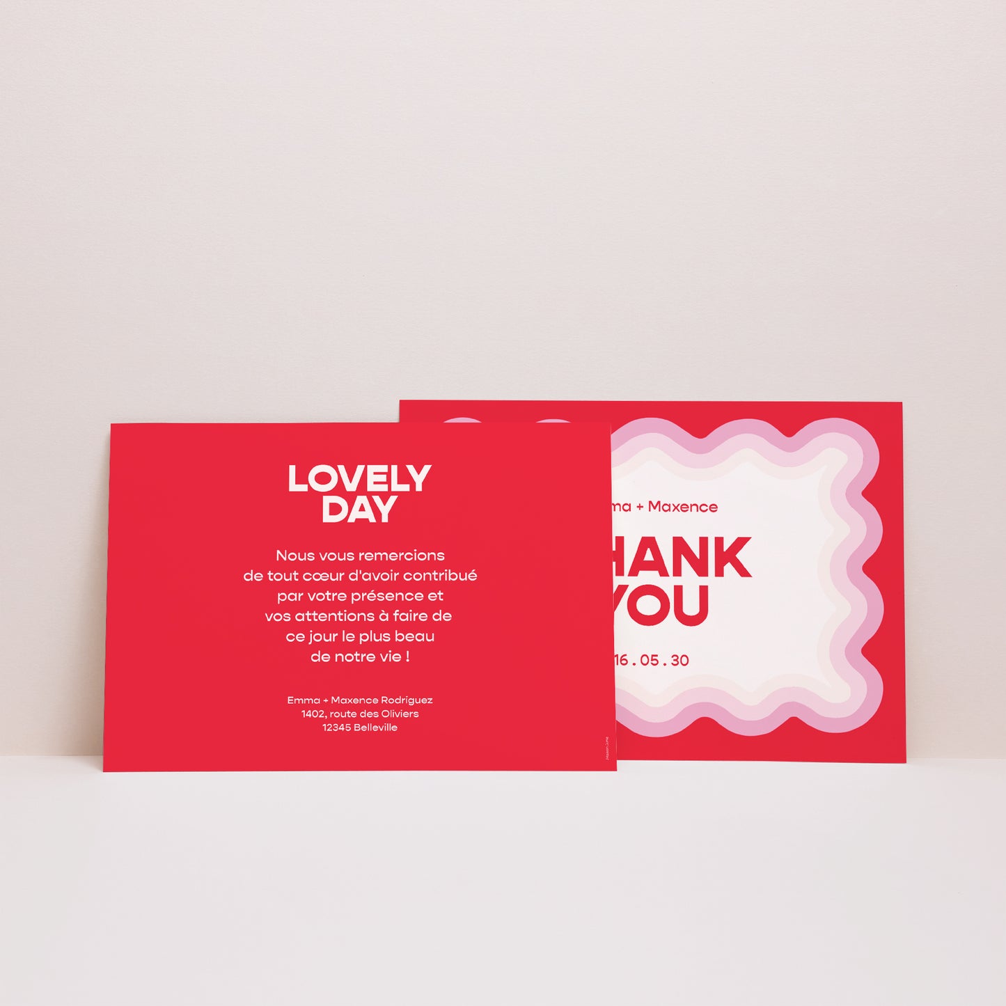 Remerciements Mariage Paysage Lovely Day photo N° 3