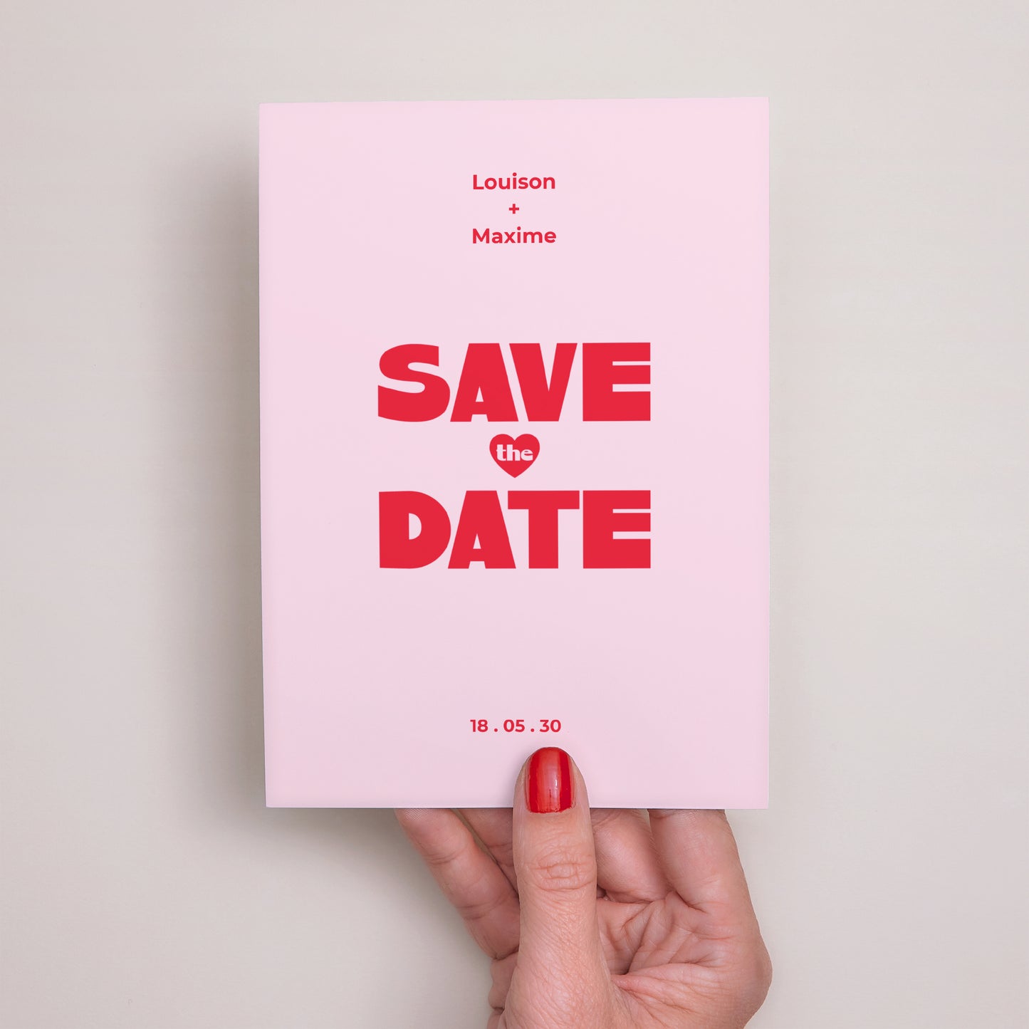 Faire-part Mariage Portrait Save the famous date photo N° 2