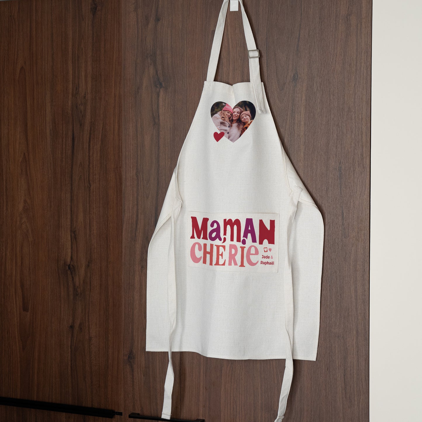 Tablier adulte Objets Beige naturel Maman chérie II photo N° 2