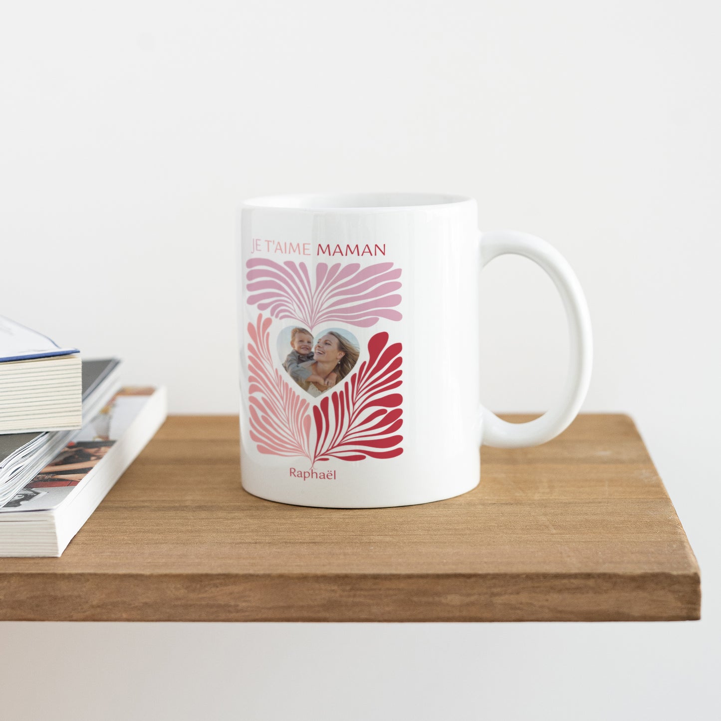 Mug Objets Blanc Pink foliage photo N° 4