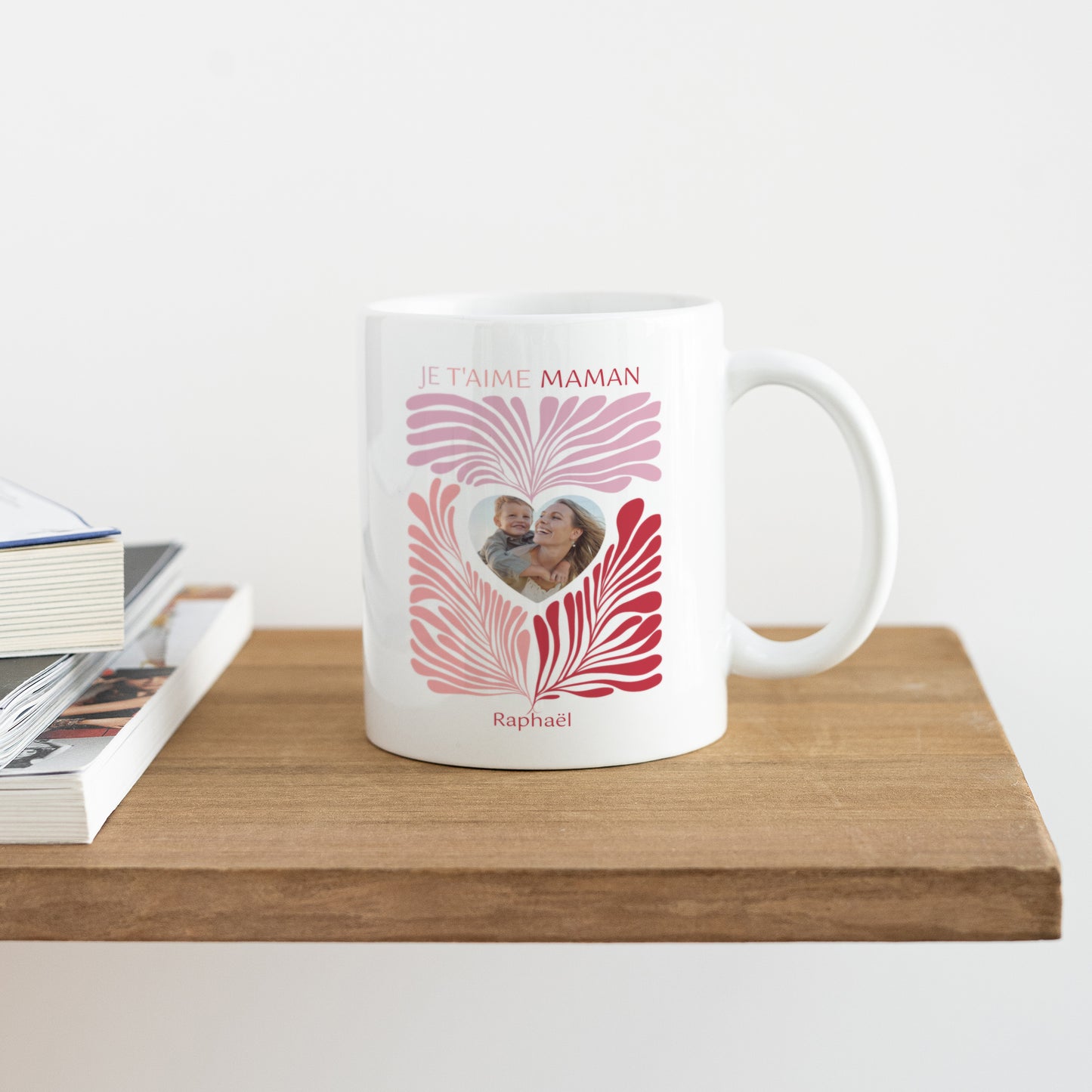 Mug Objets Blanc Pink foliage photo N° 4