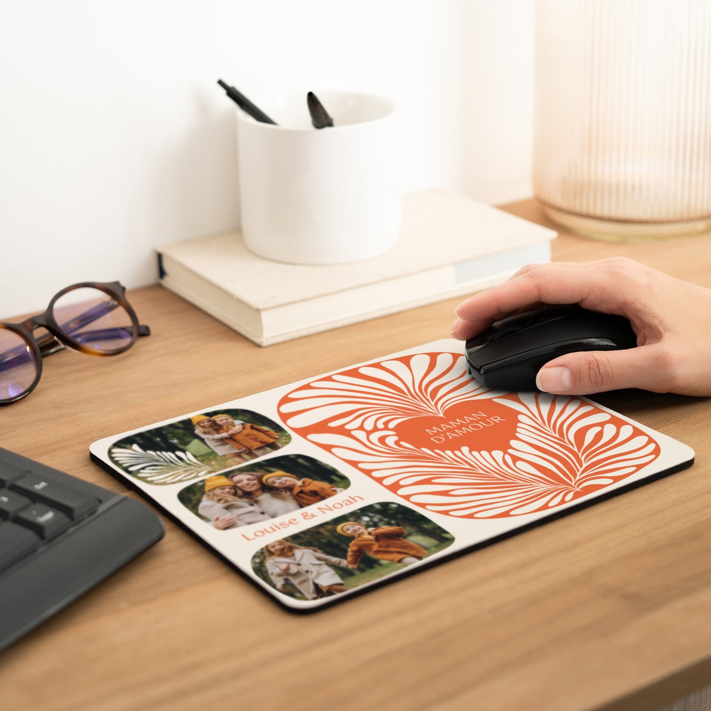 Tapis de souris Objets Rectangle Amber foliage photo N° 2