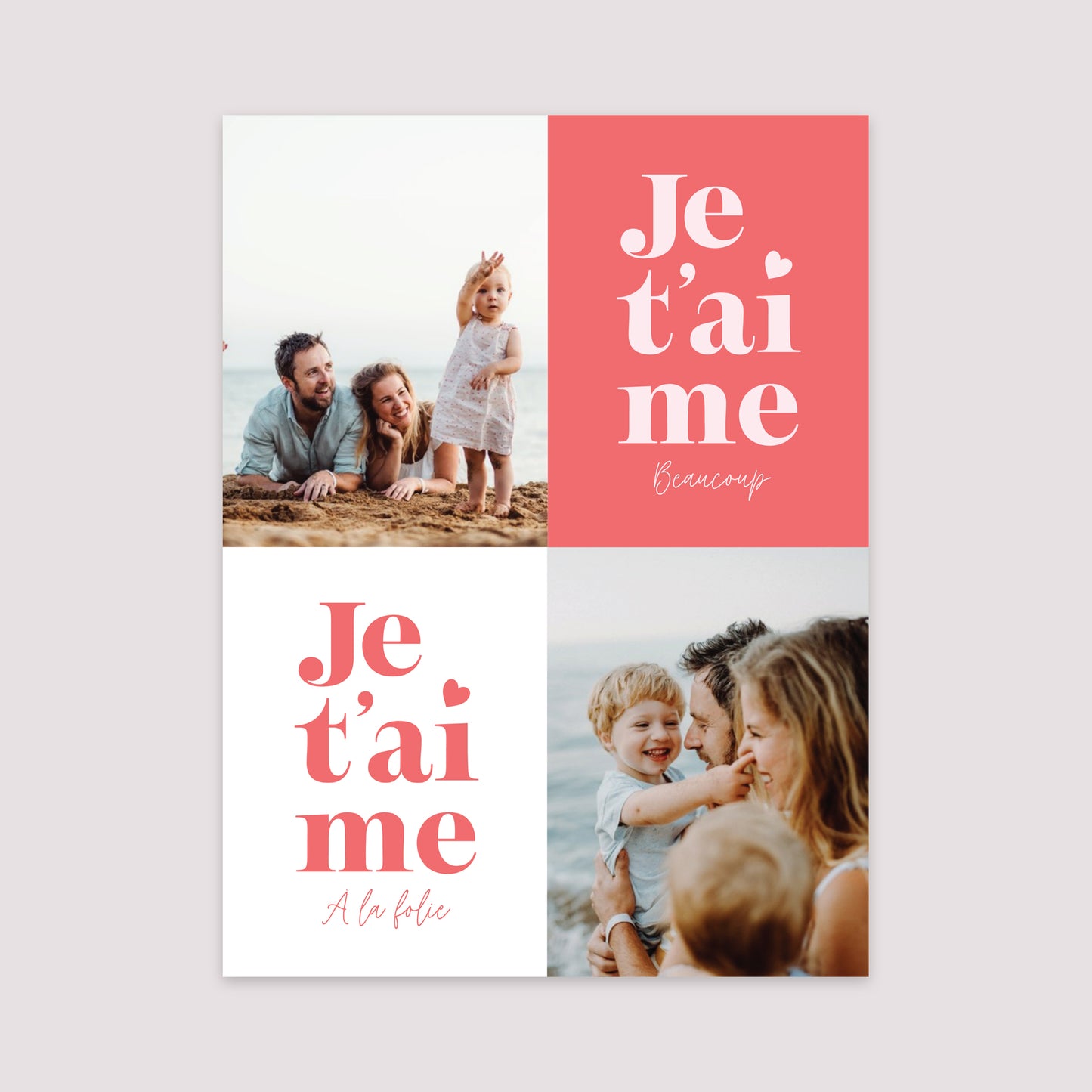 Affiche Portrait 30 x 40 cm Je t'aime maman photo N° 2