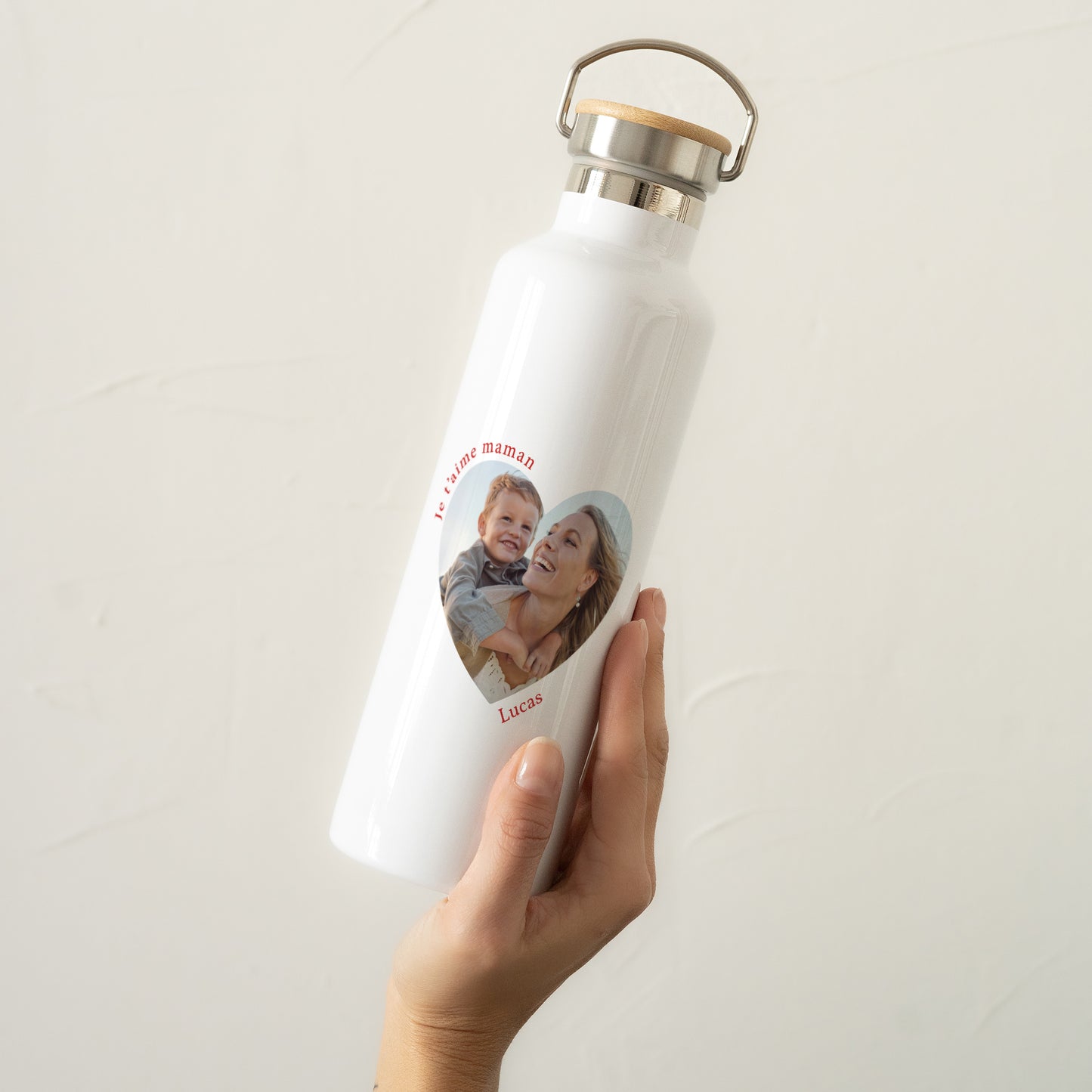 Gourde Objets 75 cl Je t'aime maman photo photo N° 2