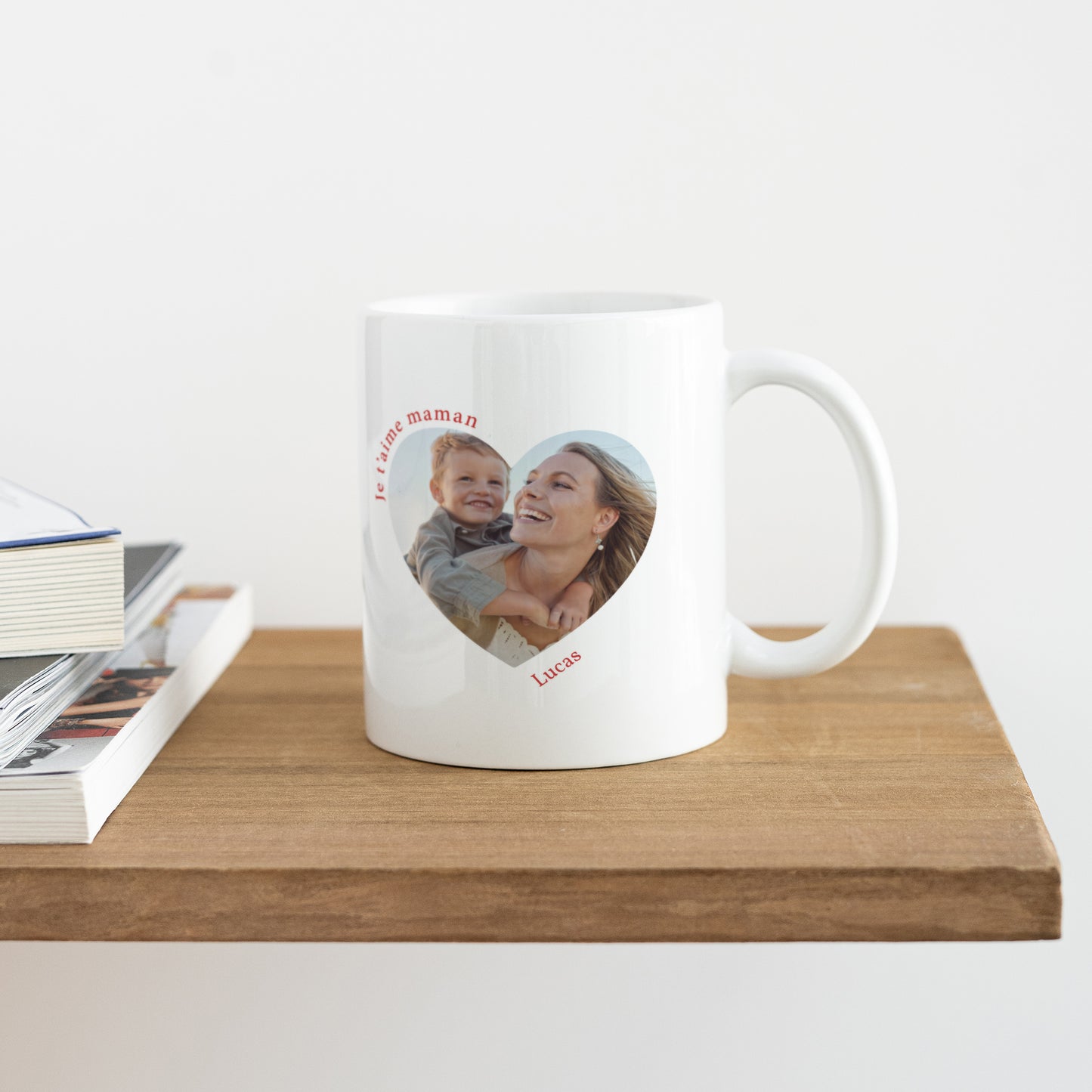 Mug Objets Blanc Je t'aime maman photo photo N° 4