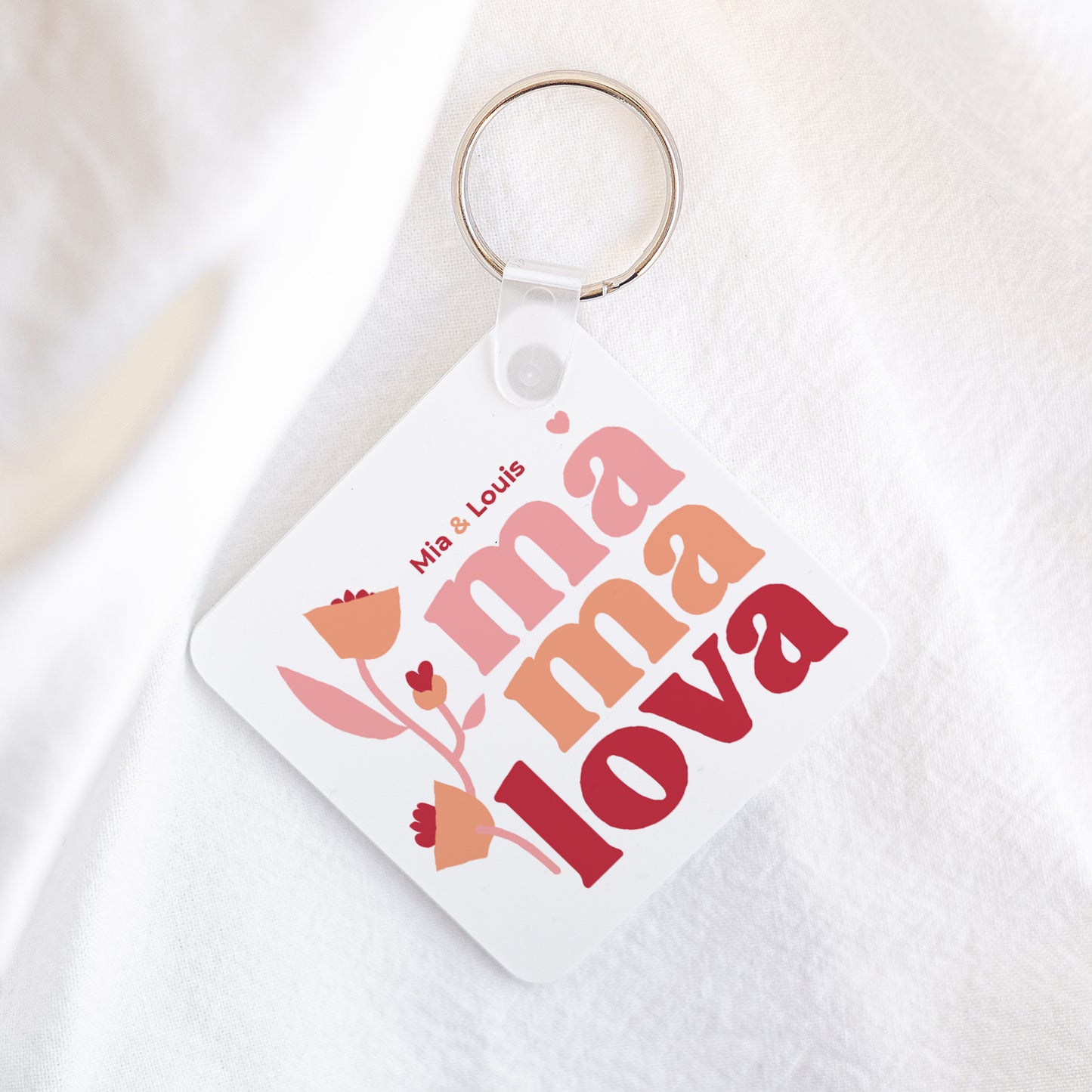 Porte-clés Objets Carré Mama lova II photo N° 1