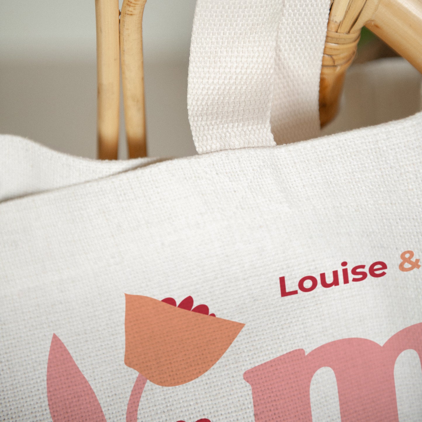 Tote bag Objets Anse en toile Mama lova II photo N° 3