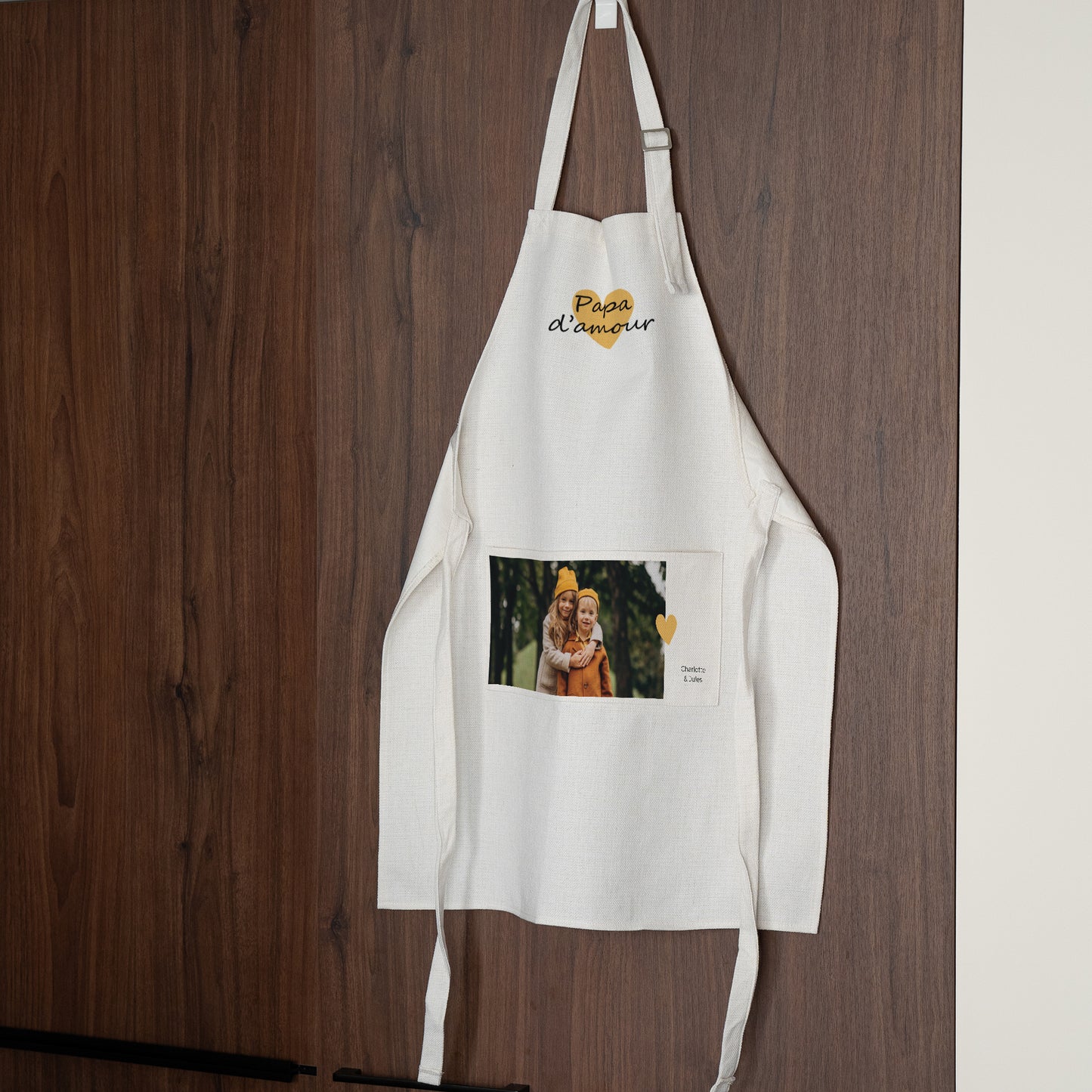 Tablier adulte Objets Beige naturel Papa d'amour III photo N° 2