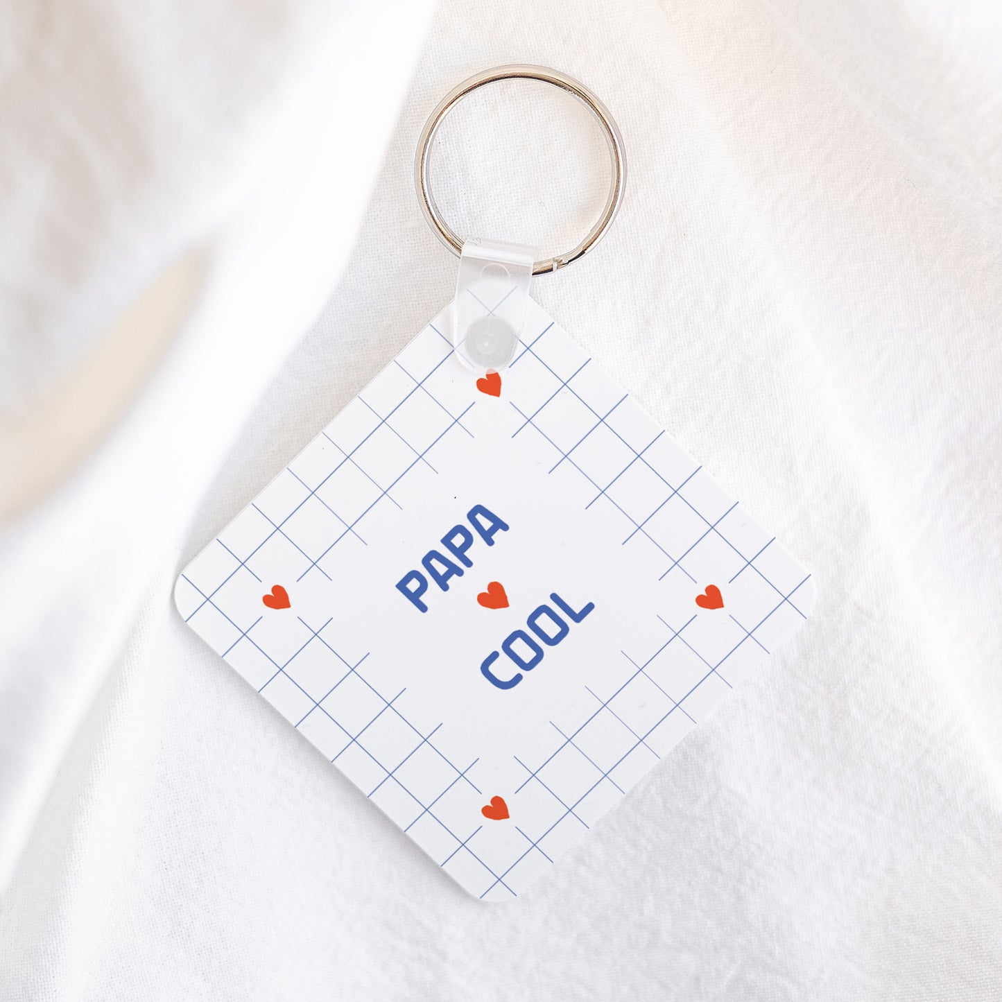 Porte-clés Objets Carré Papa cool photo N° 1