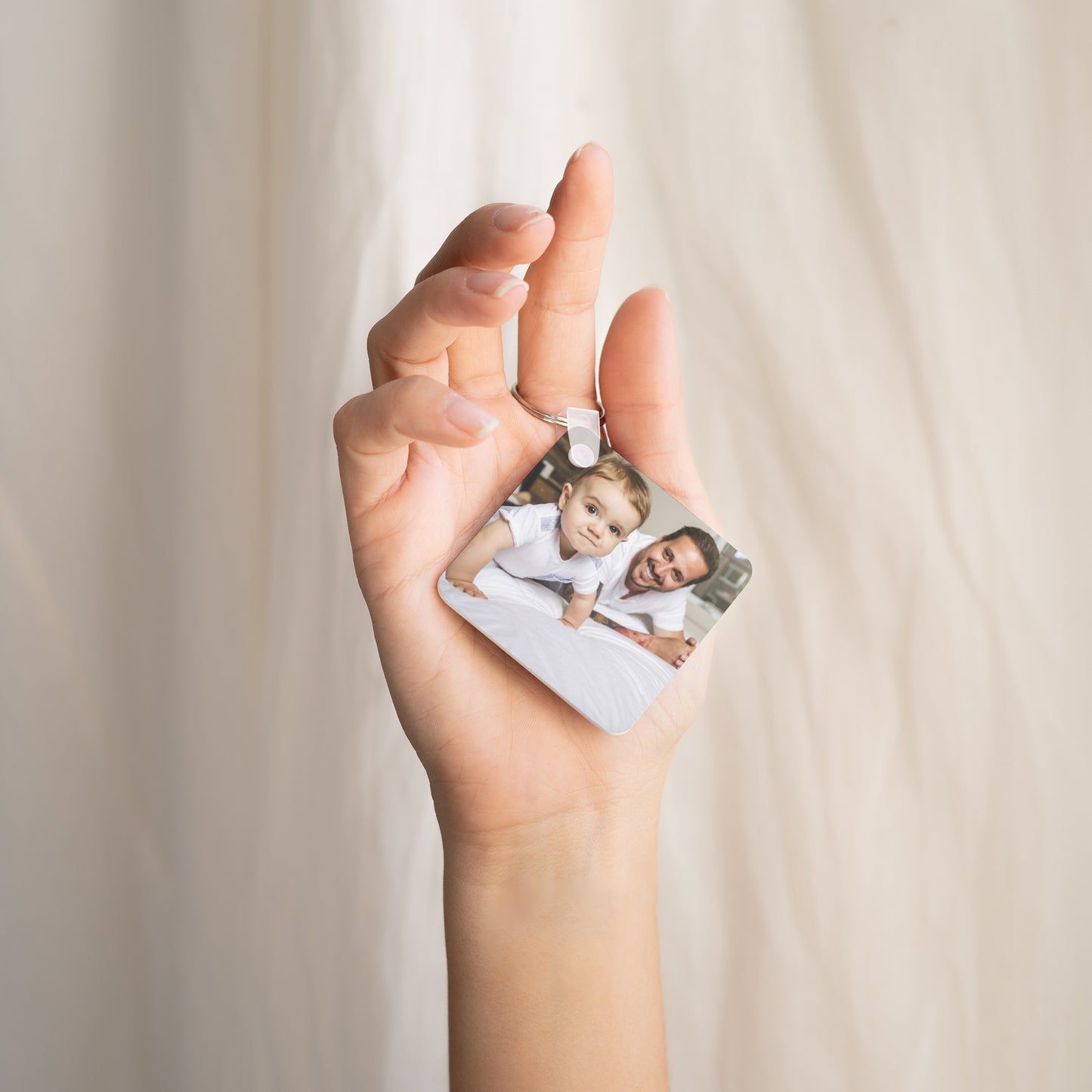 Porte-clés Objets Carré Papa cool photo N° 2