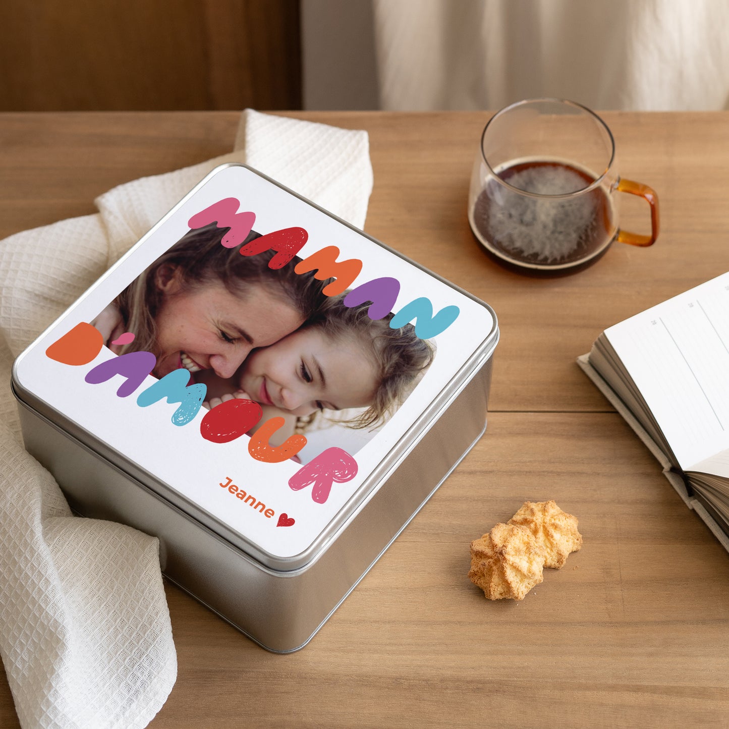 Boite métallique Objets Carrée Maman d'amour III photo N° 2