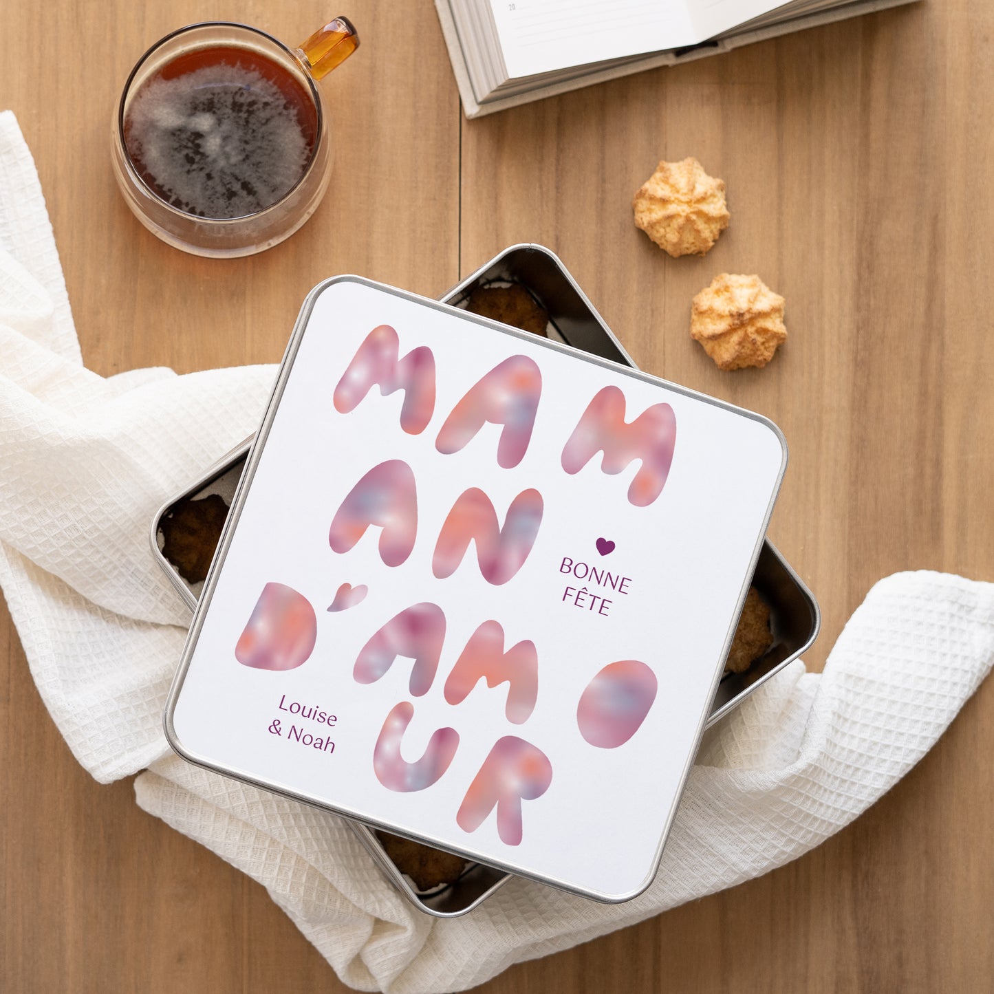 Boite métallique Objets Carrée Maman sunrise photo N° 1