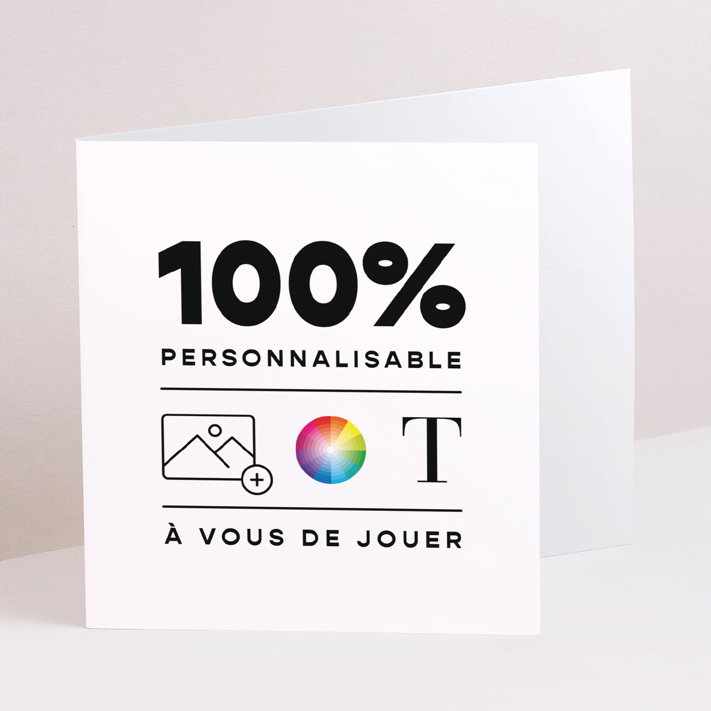 Faire-part Naissance Double volet asymétrique Do It Yourself V photo N° 1