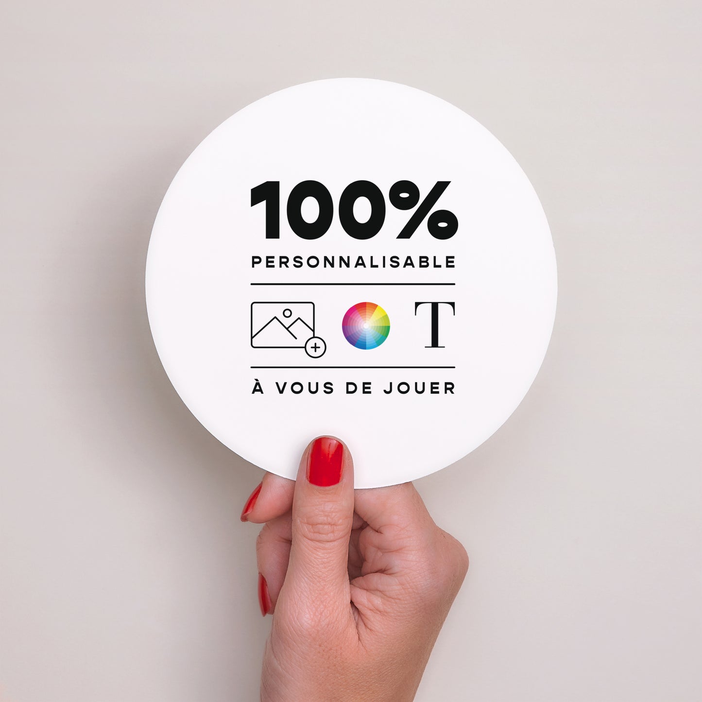Faire-part Naissance Rond Do It Yourself V photo N° 2