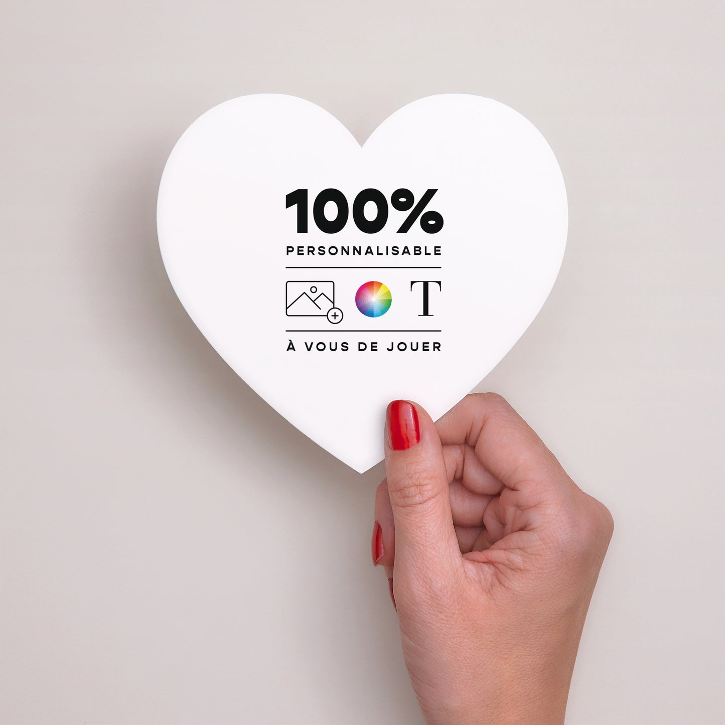 Faire-part Mariage Cœur Do It Yourself VI photo N° 2